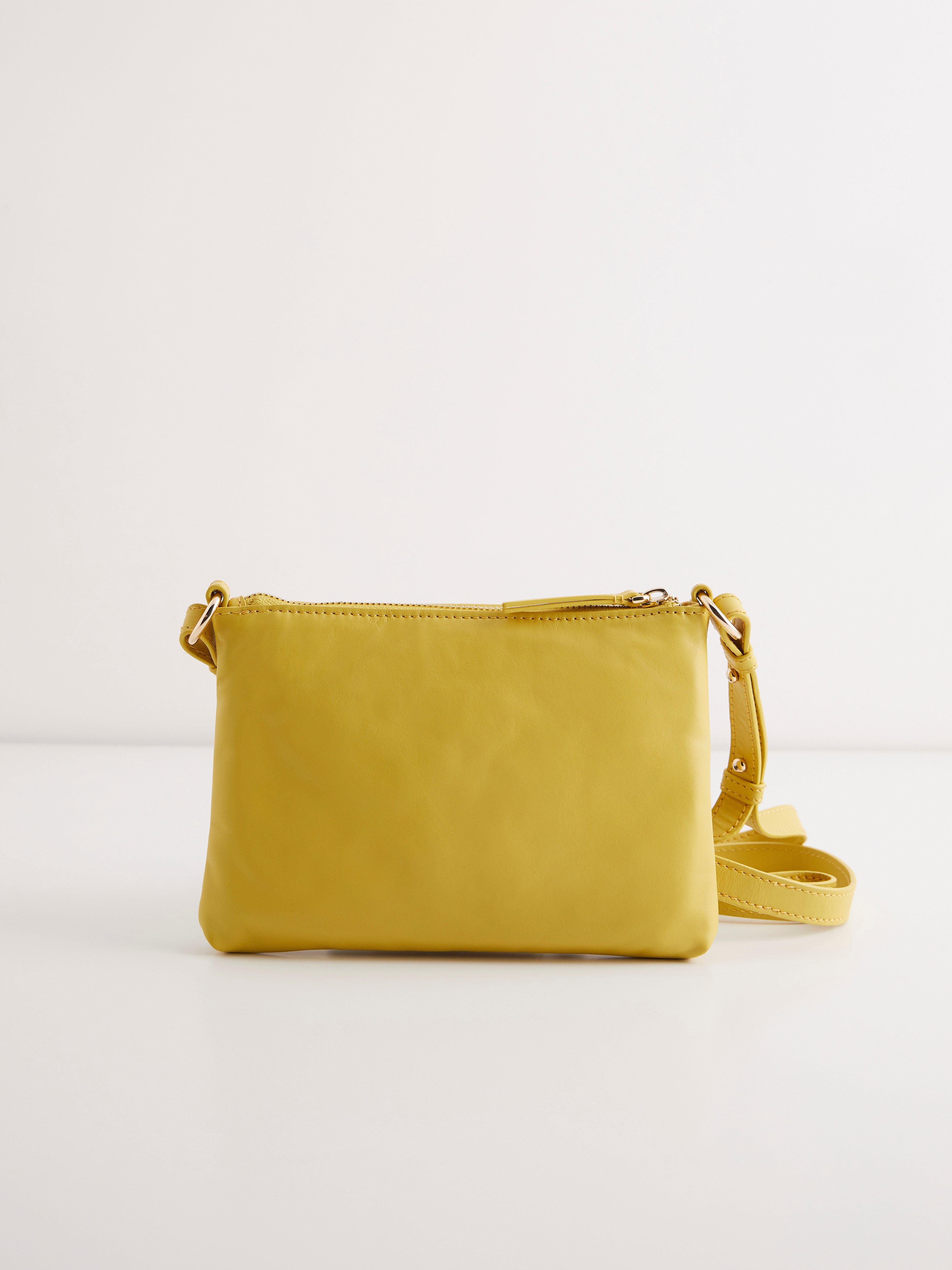 yellow suede bag