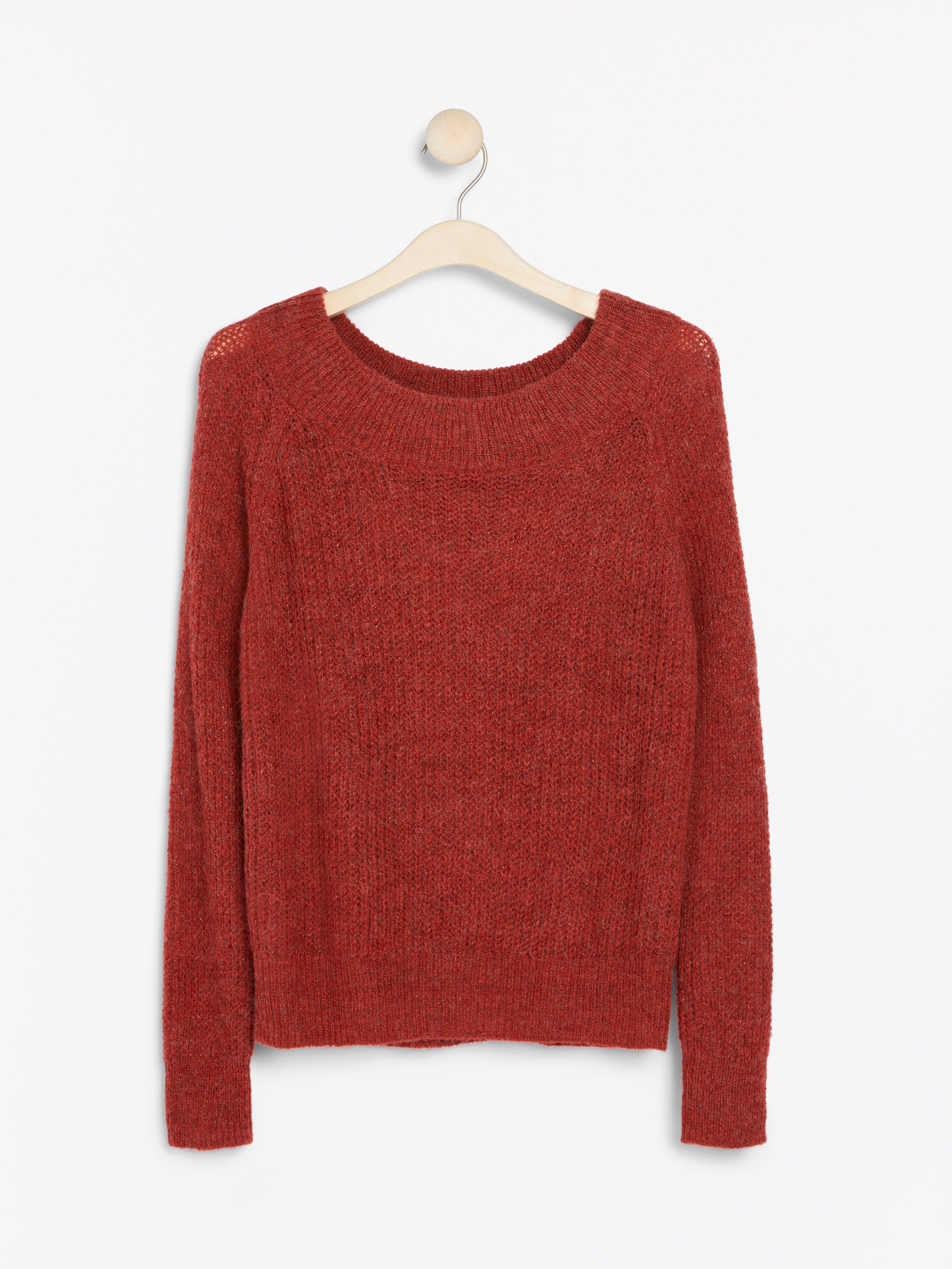 red glitter jumper
