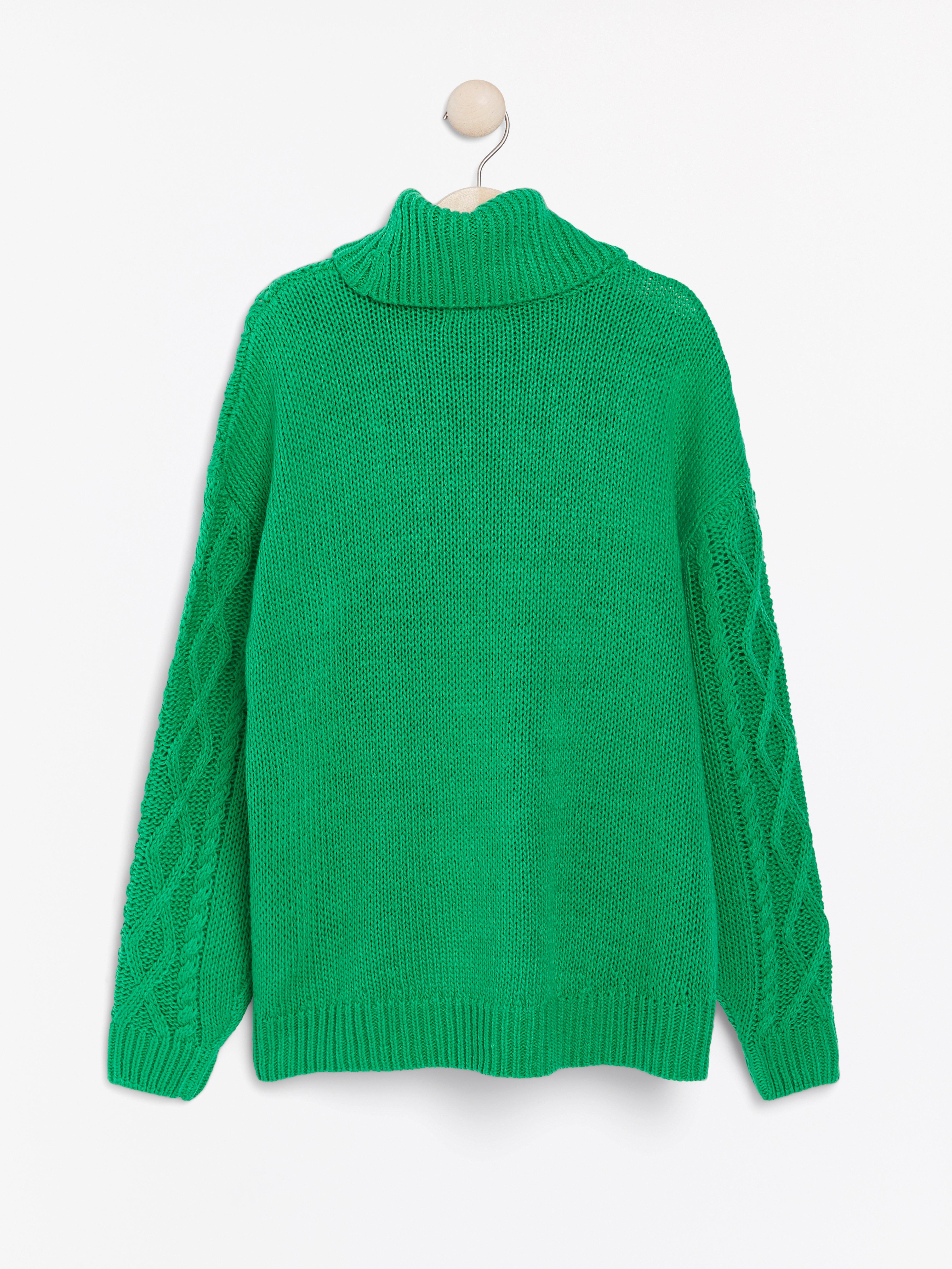 Roller Neck Sweater - Womens Wear - Green