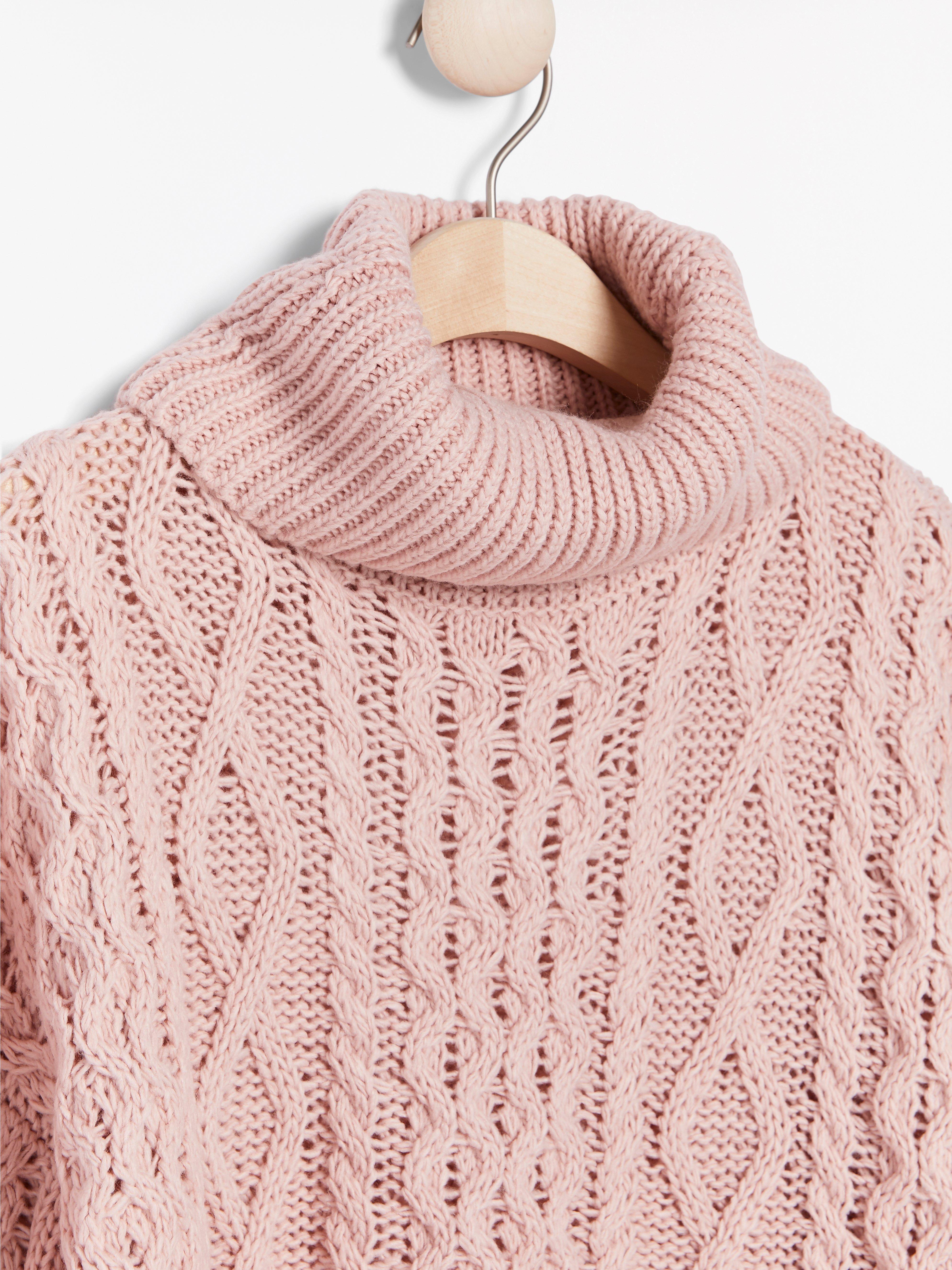 Roller Neck Sweater - Womens Wear - Pink