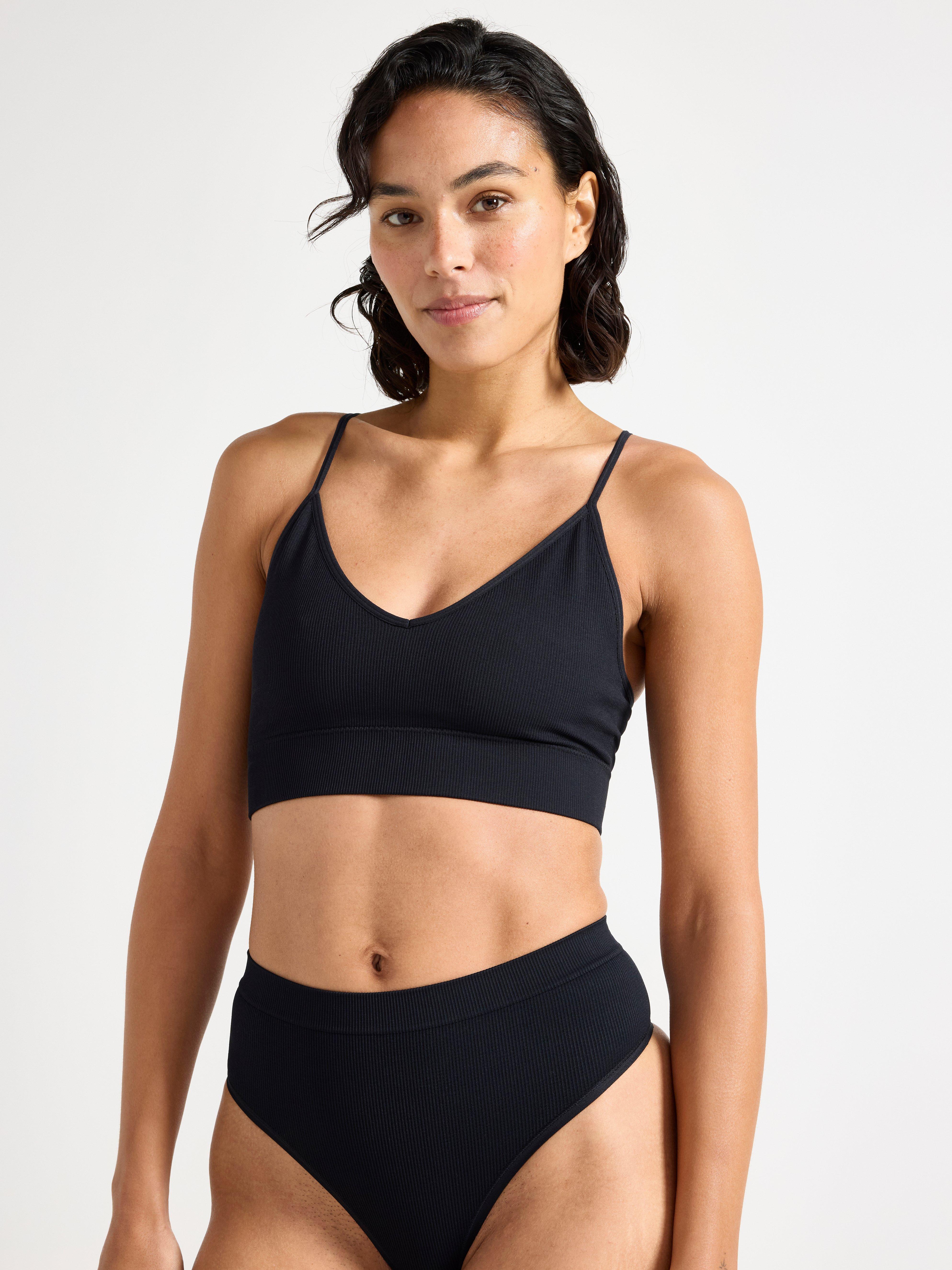 seamless v neck bralette