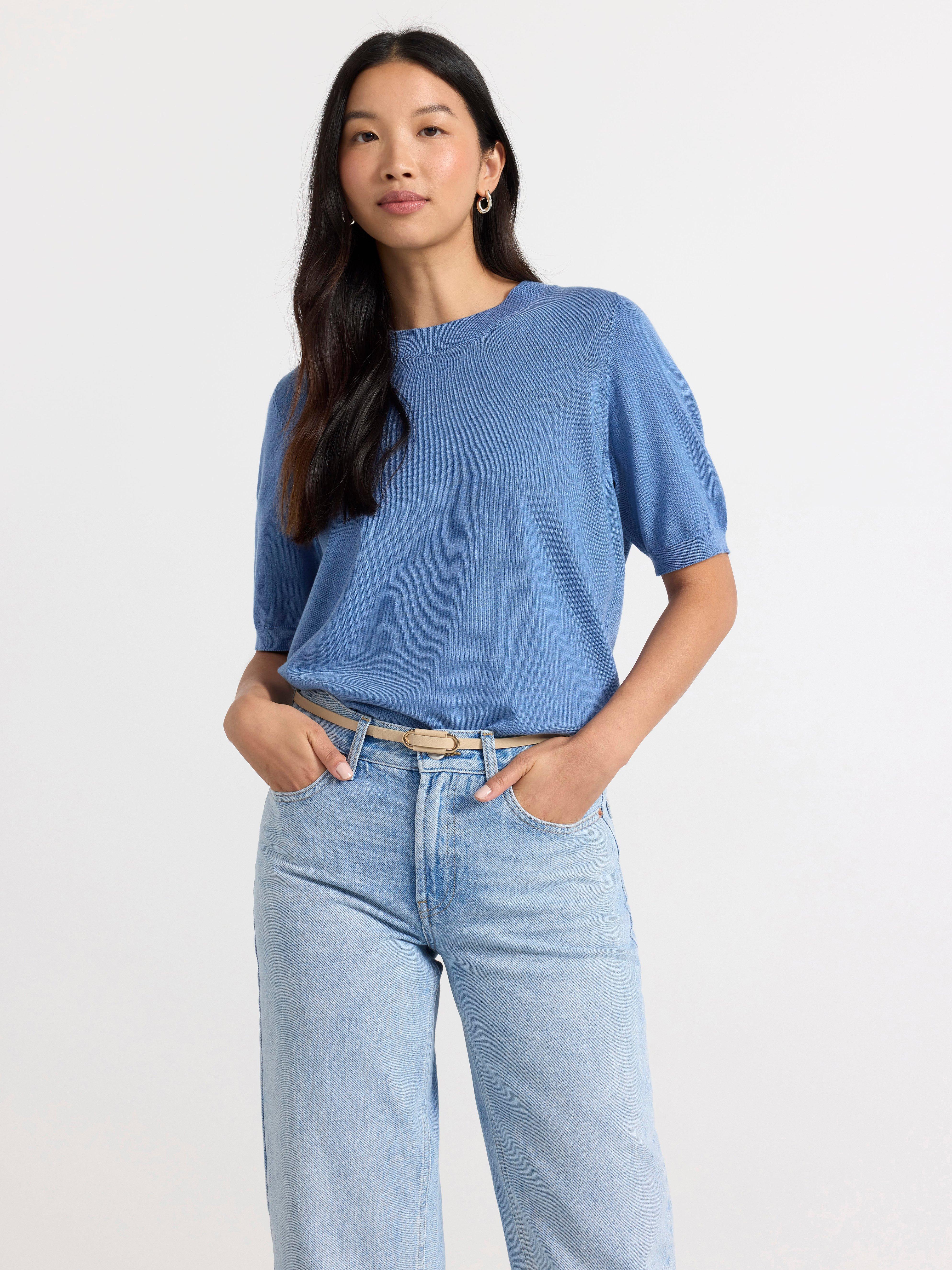 Short hot sale jeans jumper