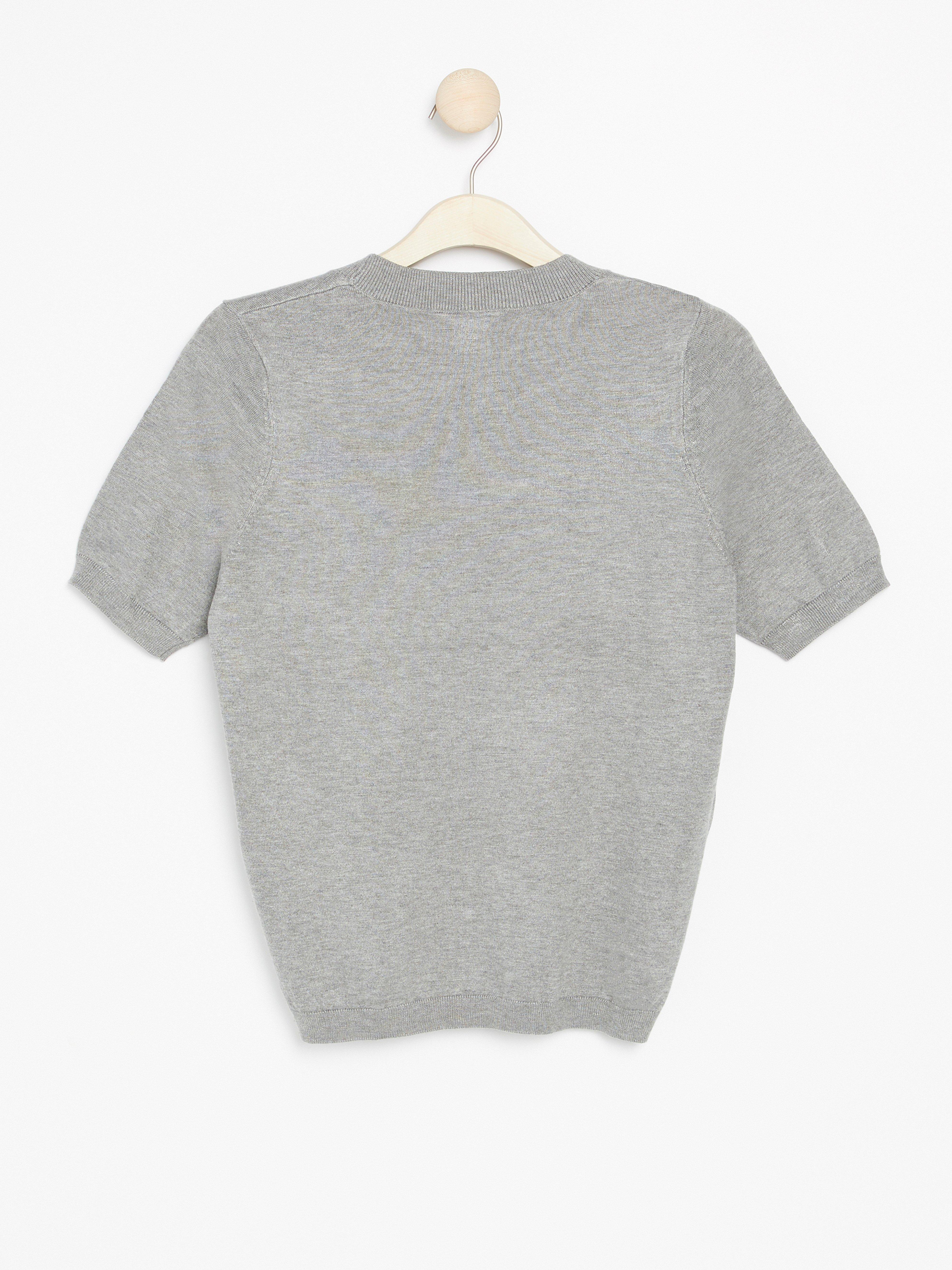 fine knit short sleeve jumper