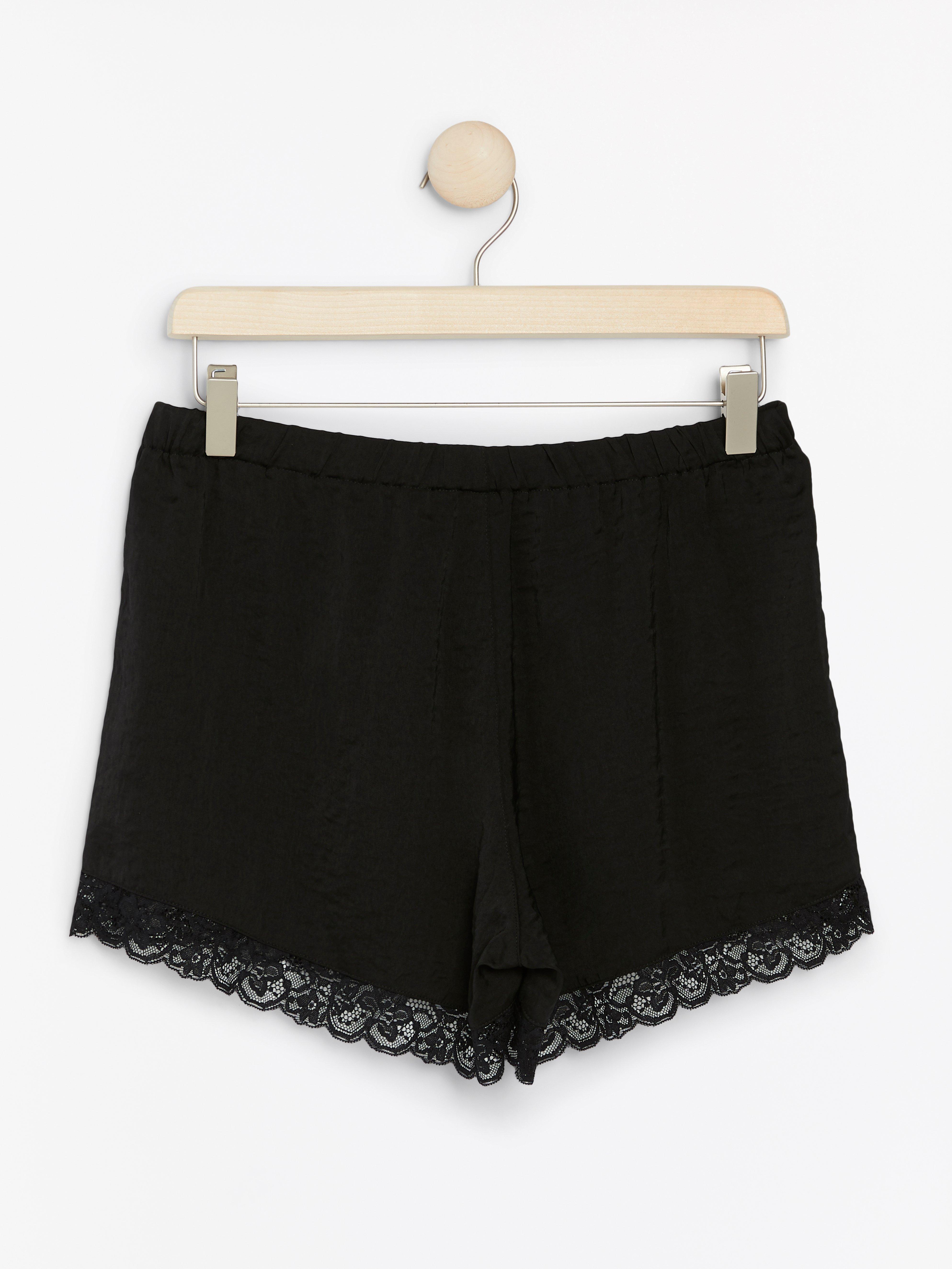 Pyjama Shorts - Lingerie - Black