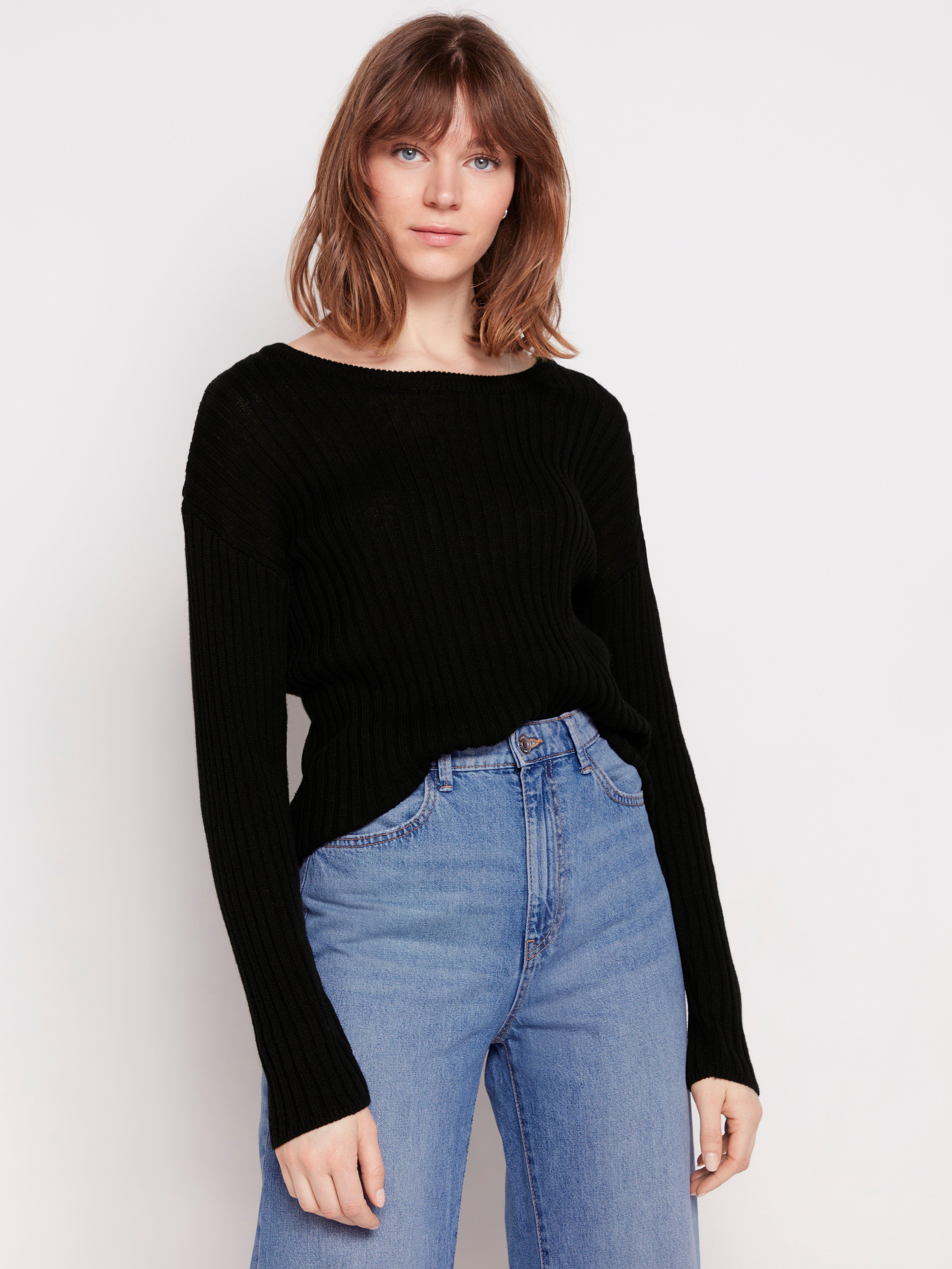 black linen jumper