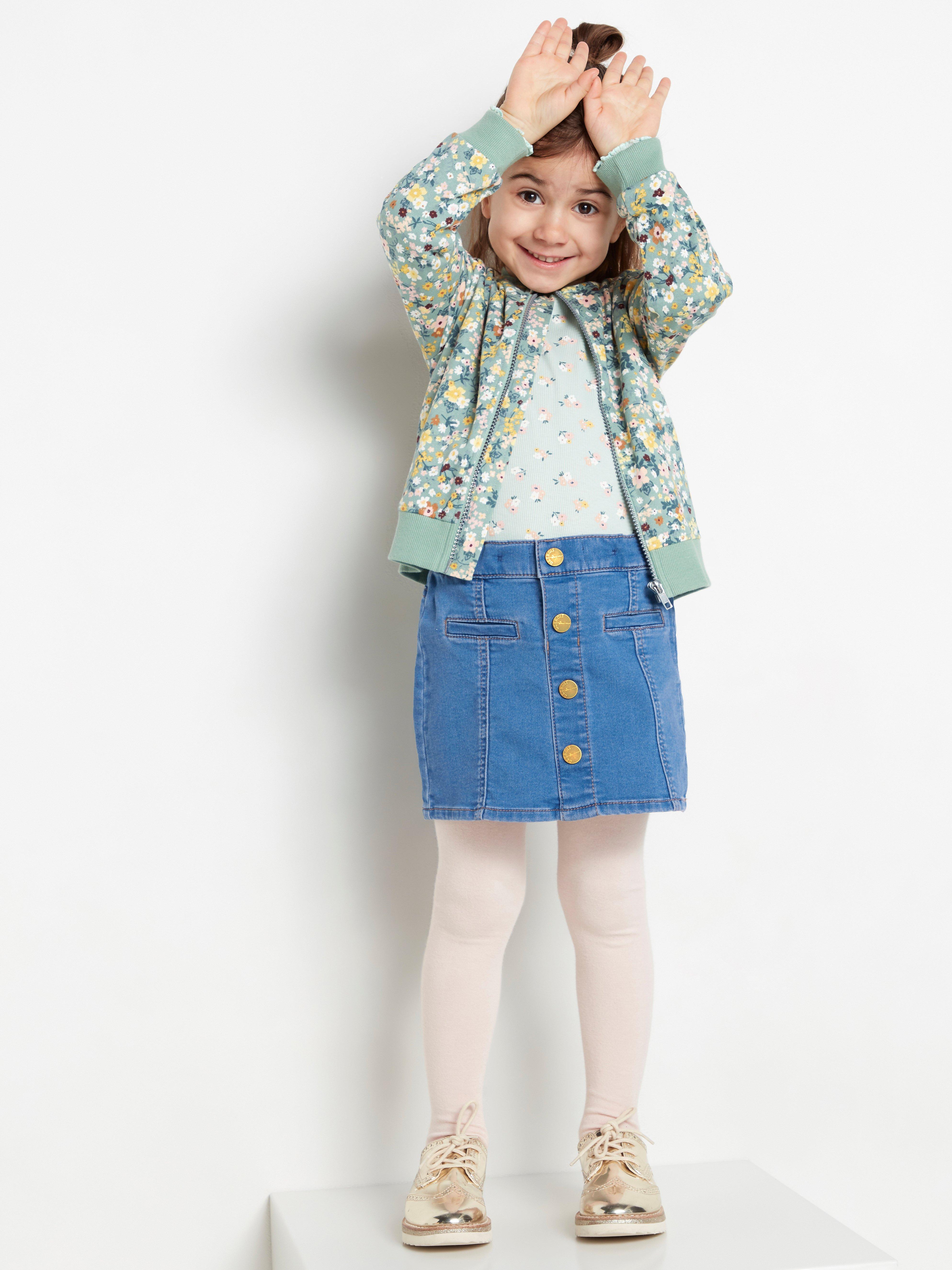 Jersey denim outlet skirt