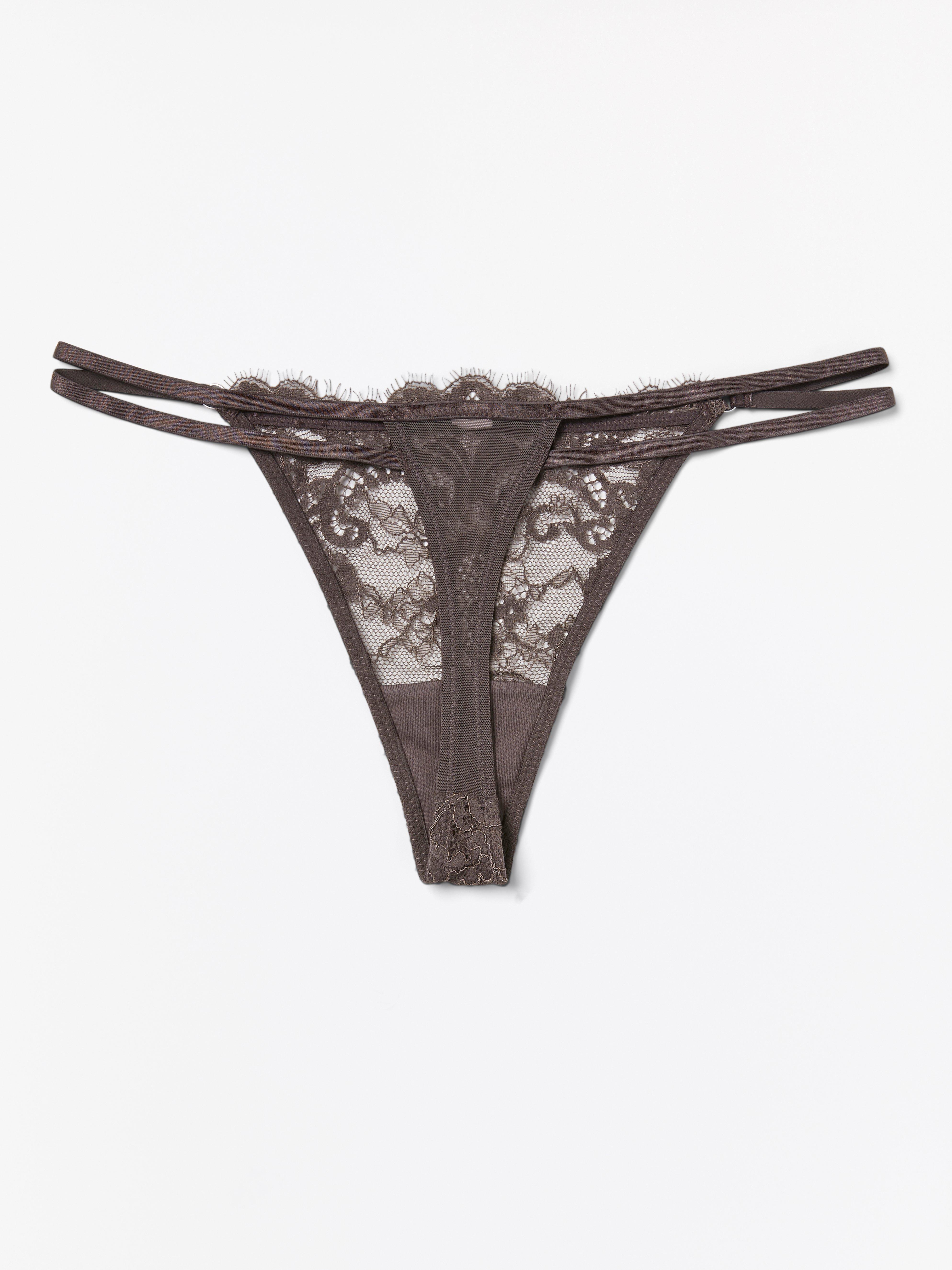 Thong Low - Lingerie - Brown