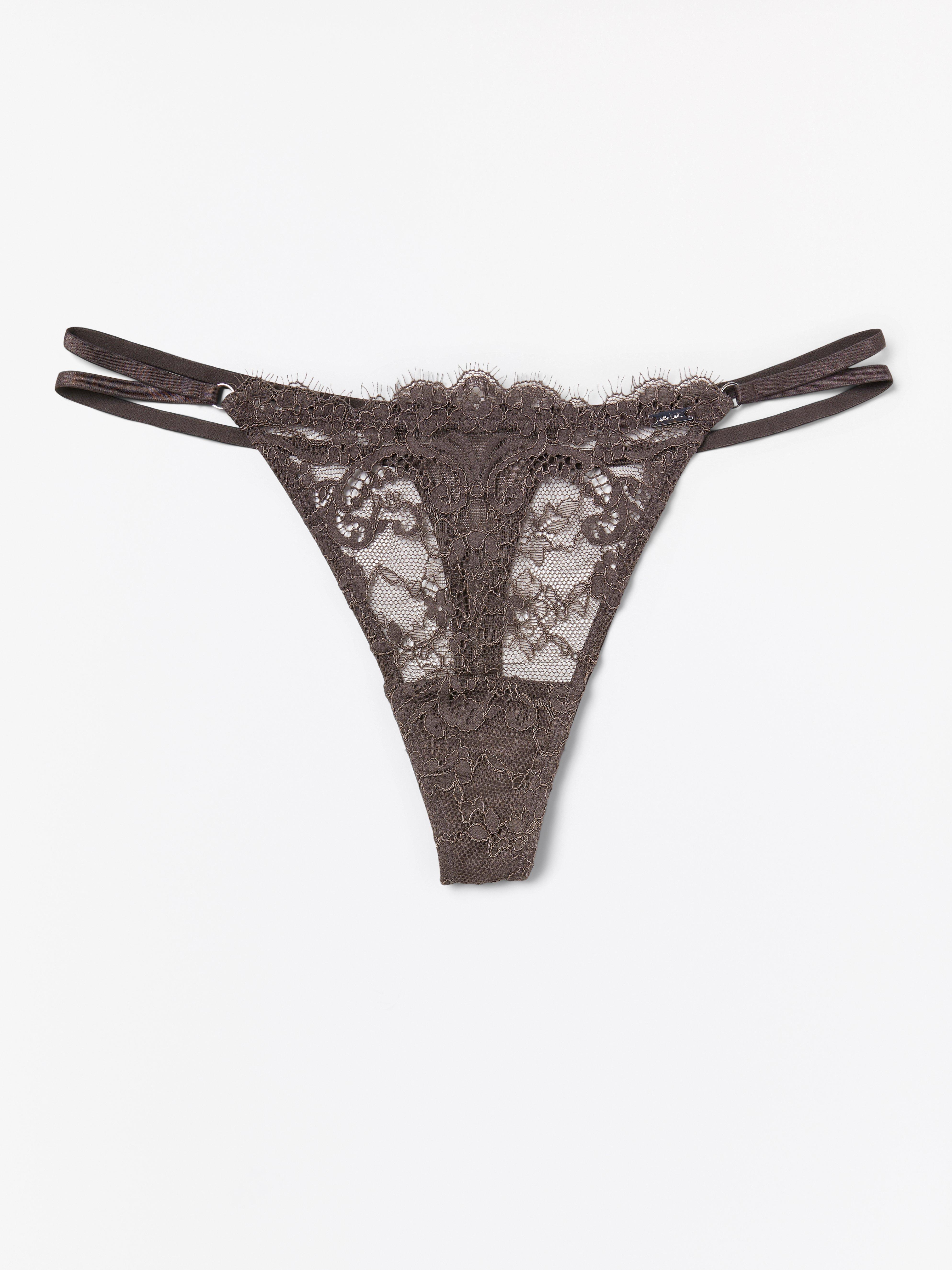 Thong Low - Lingerie - Brown