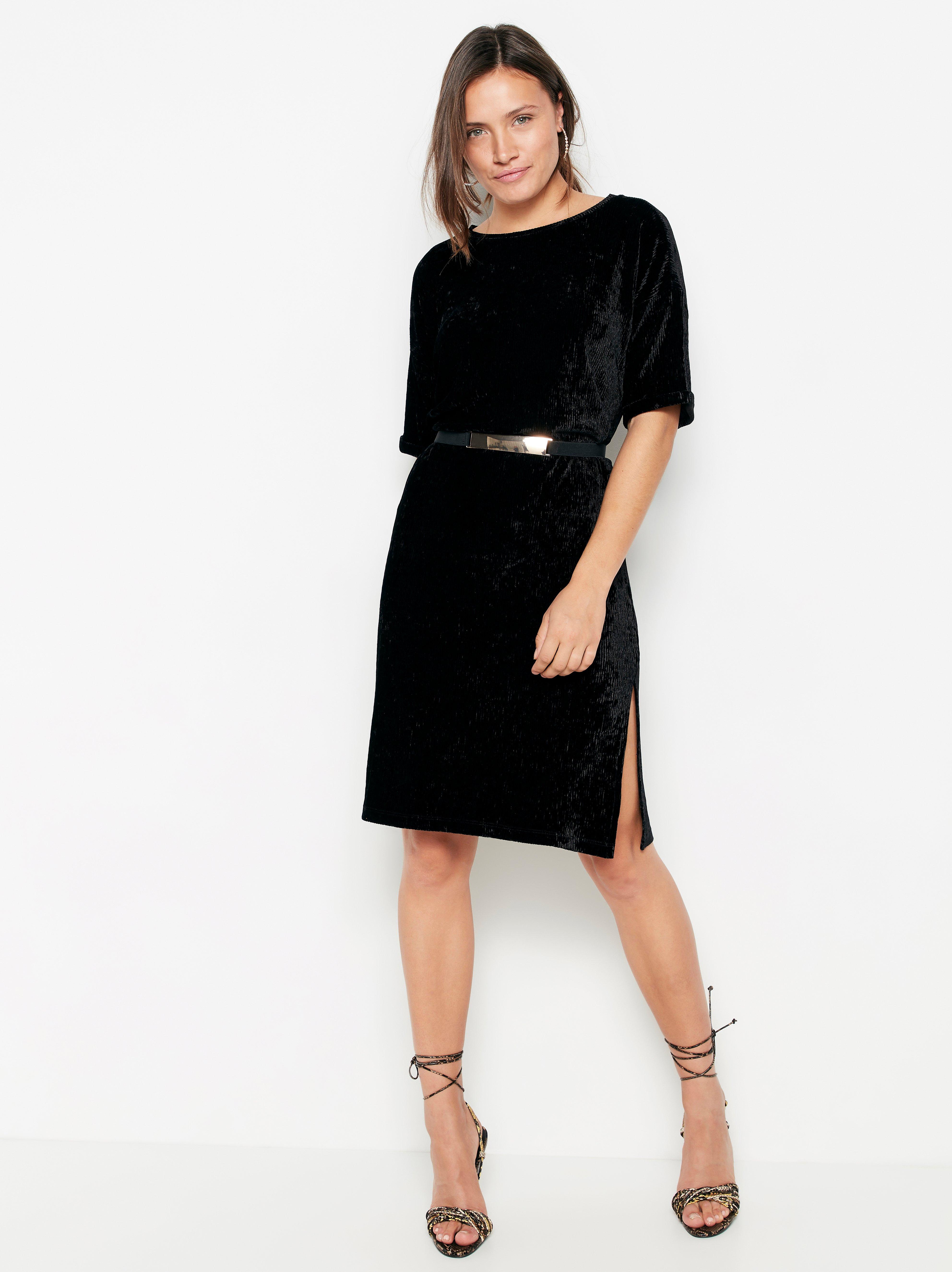 black velvet dress short