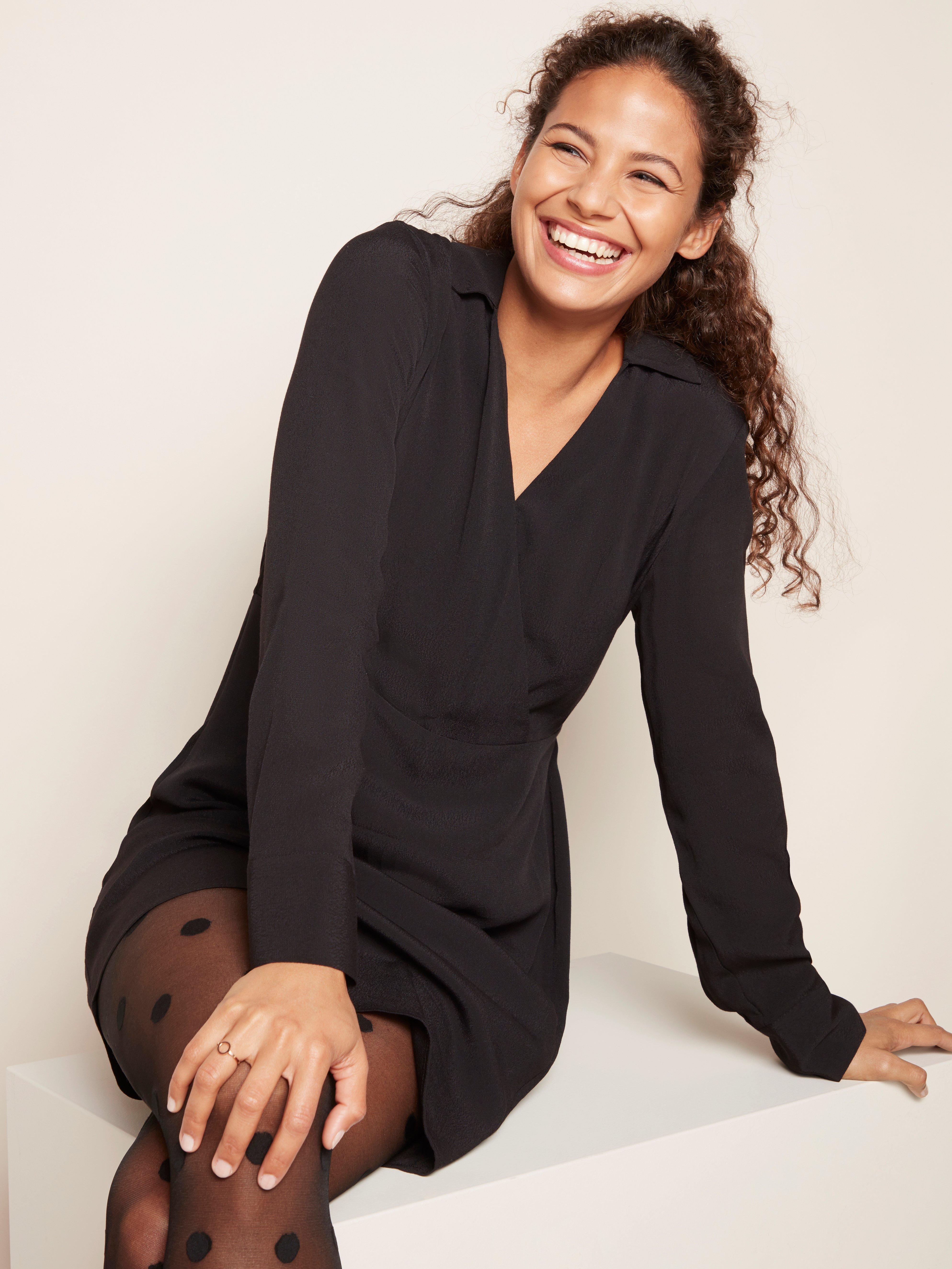 short black dress long sleeves