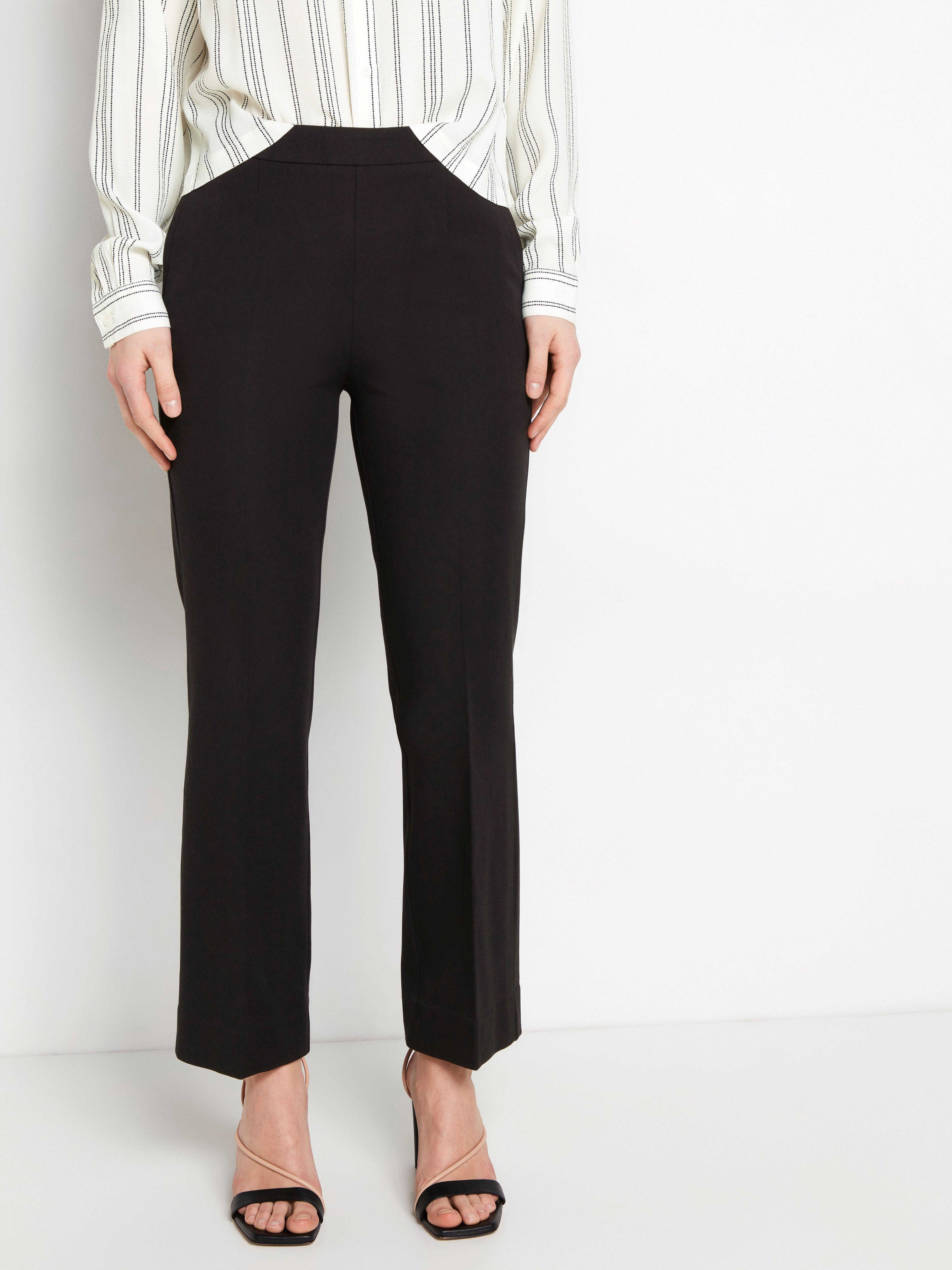 high waisted black smart trousers