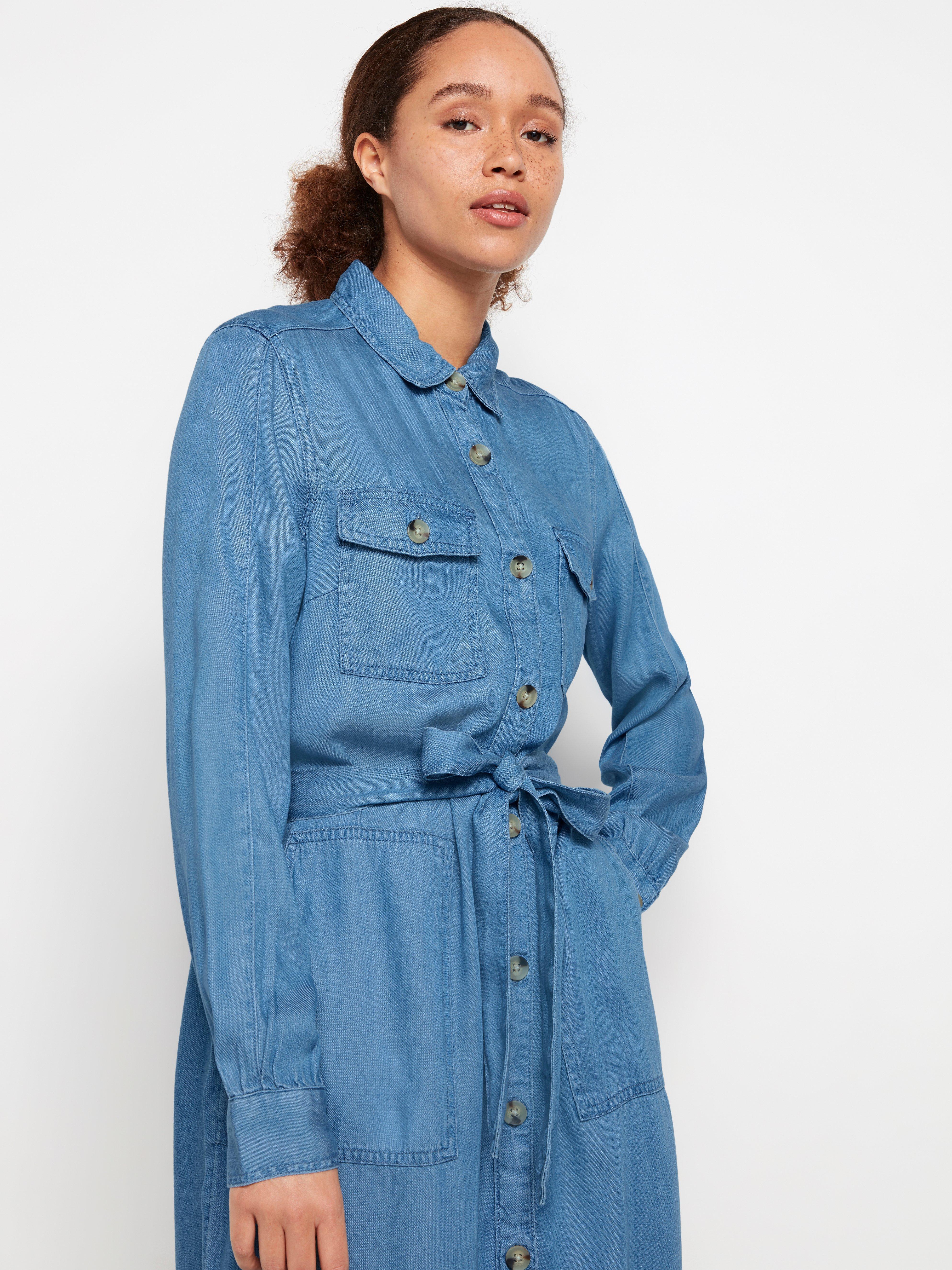 denim lyocell dress