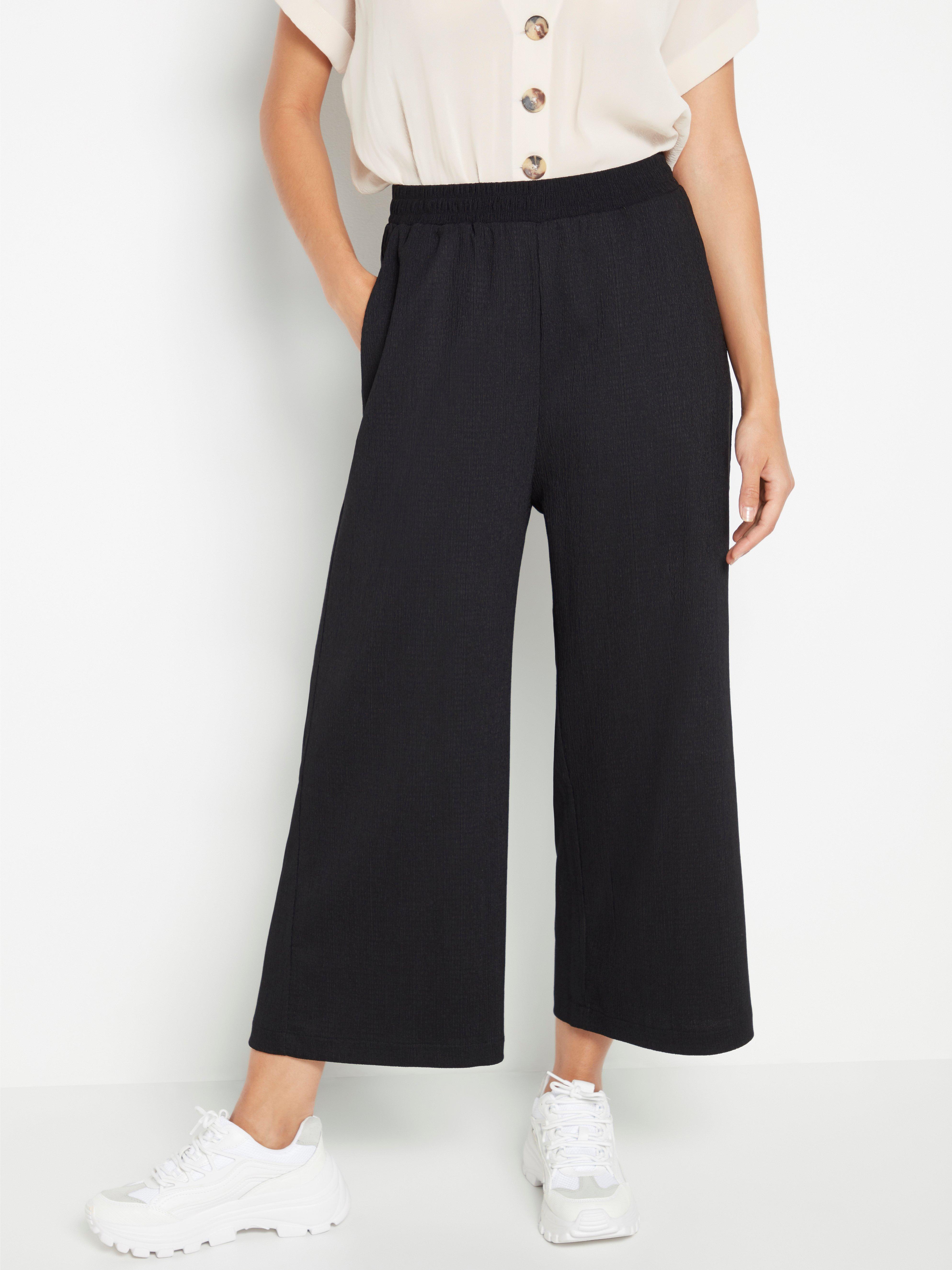 jersey cropped trousers