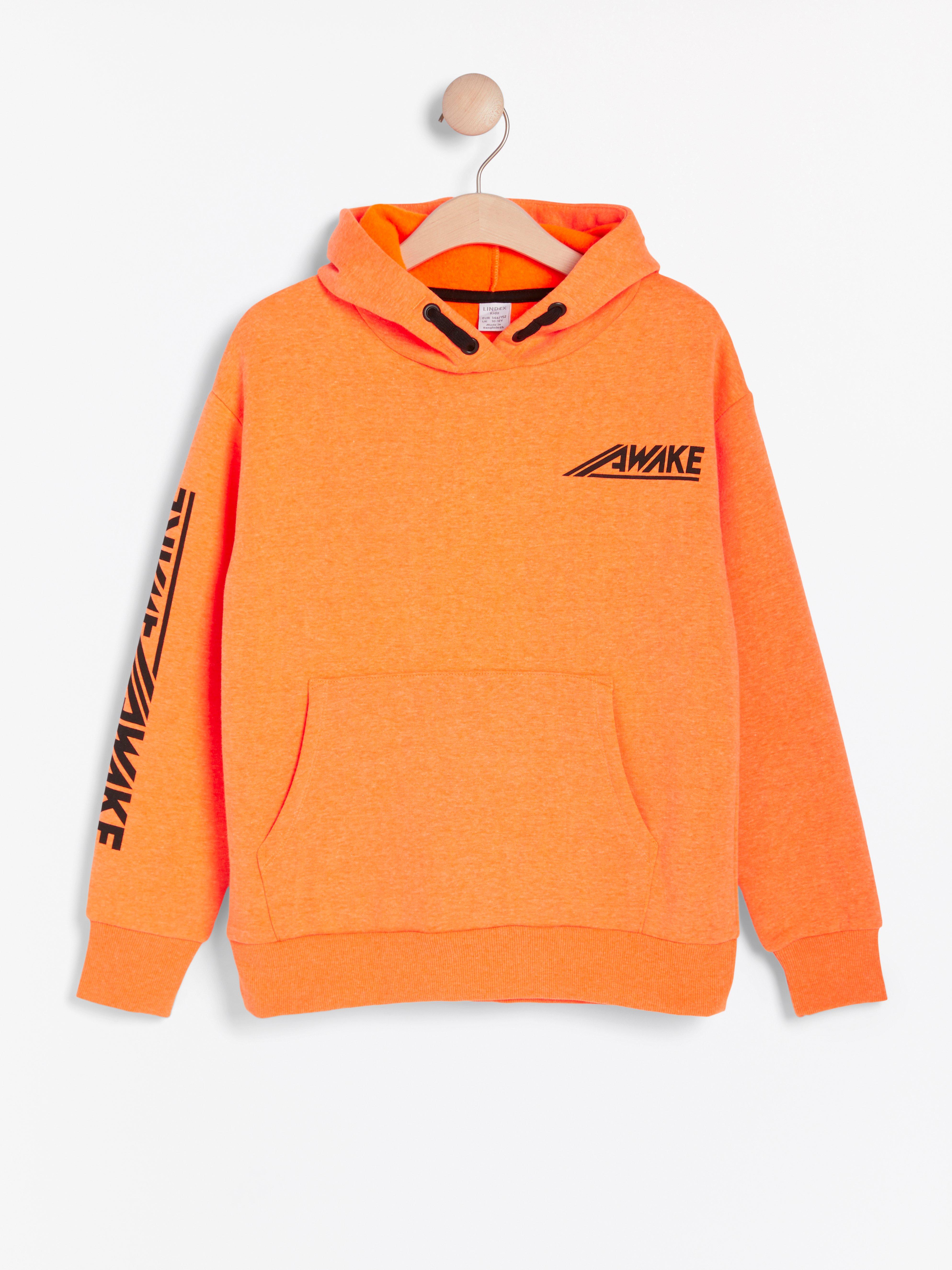 Mikina s kapucí - Děti - Oranžová
