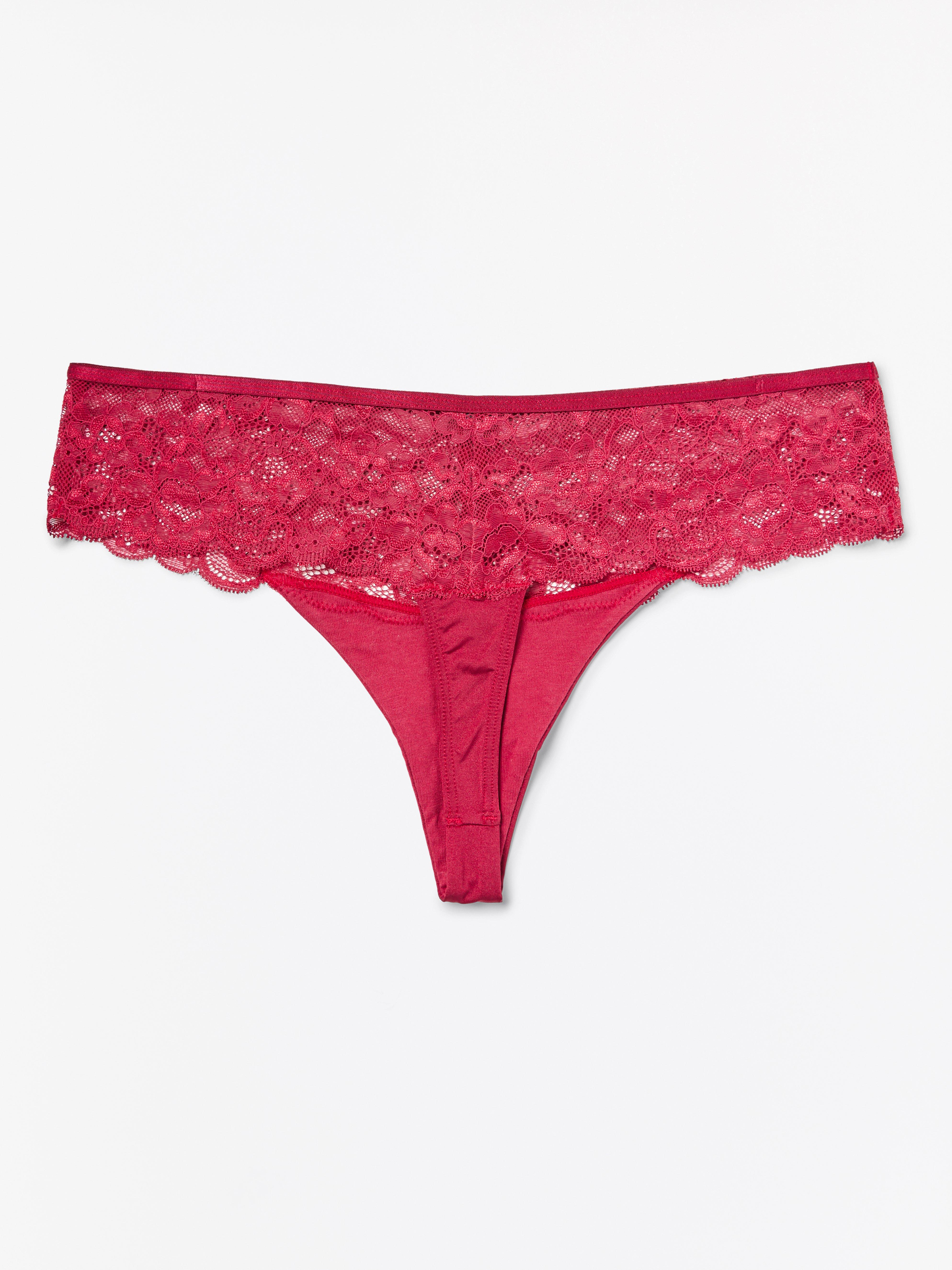 Thong Low - Lingerie - Red
