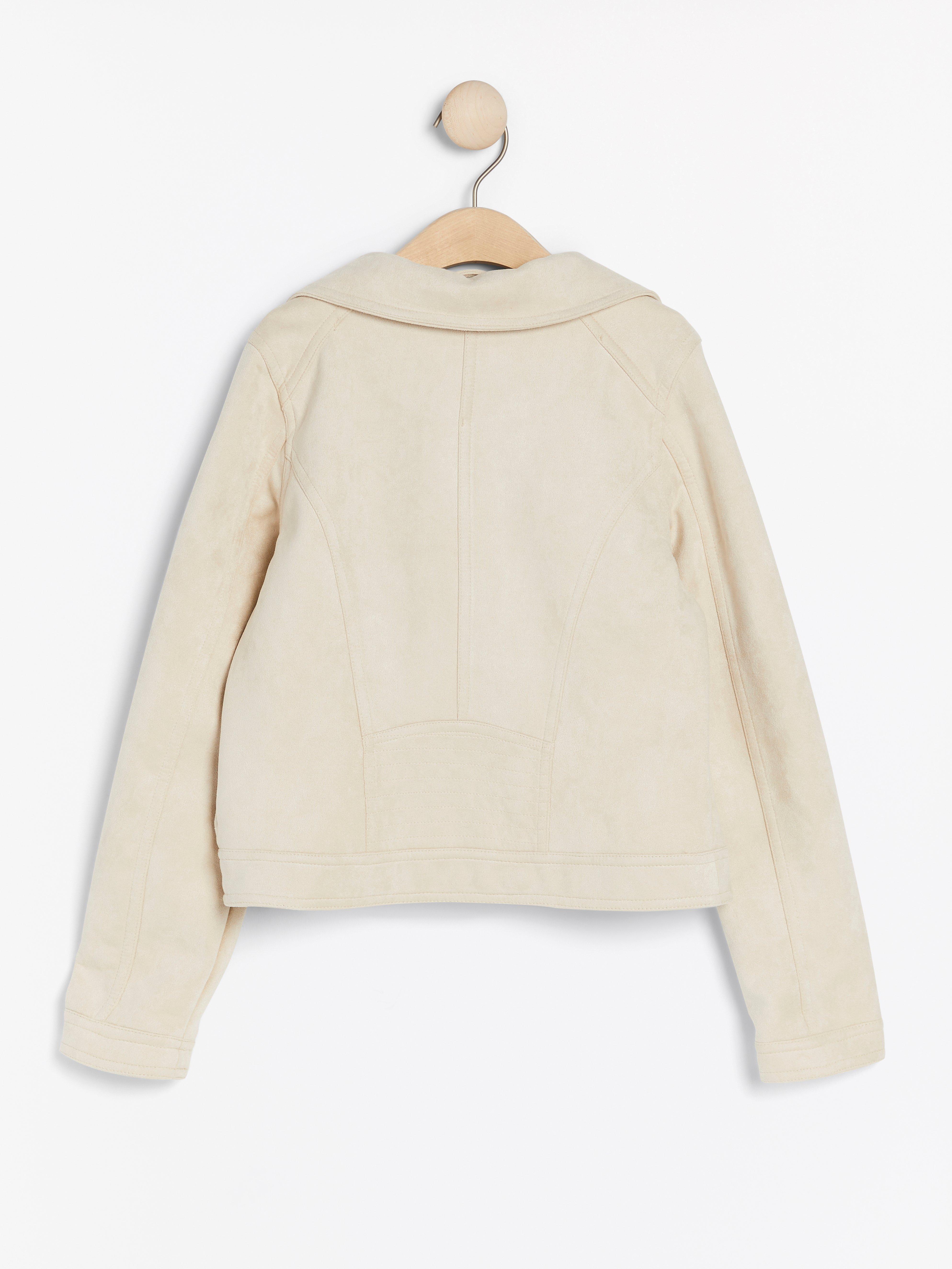 Bikerjacka - Barn - Beige