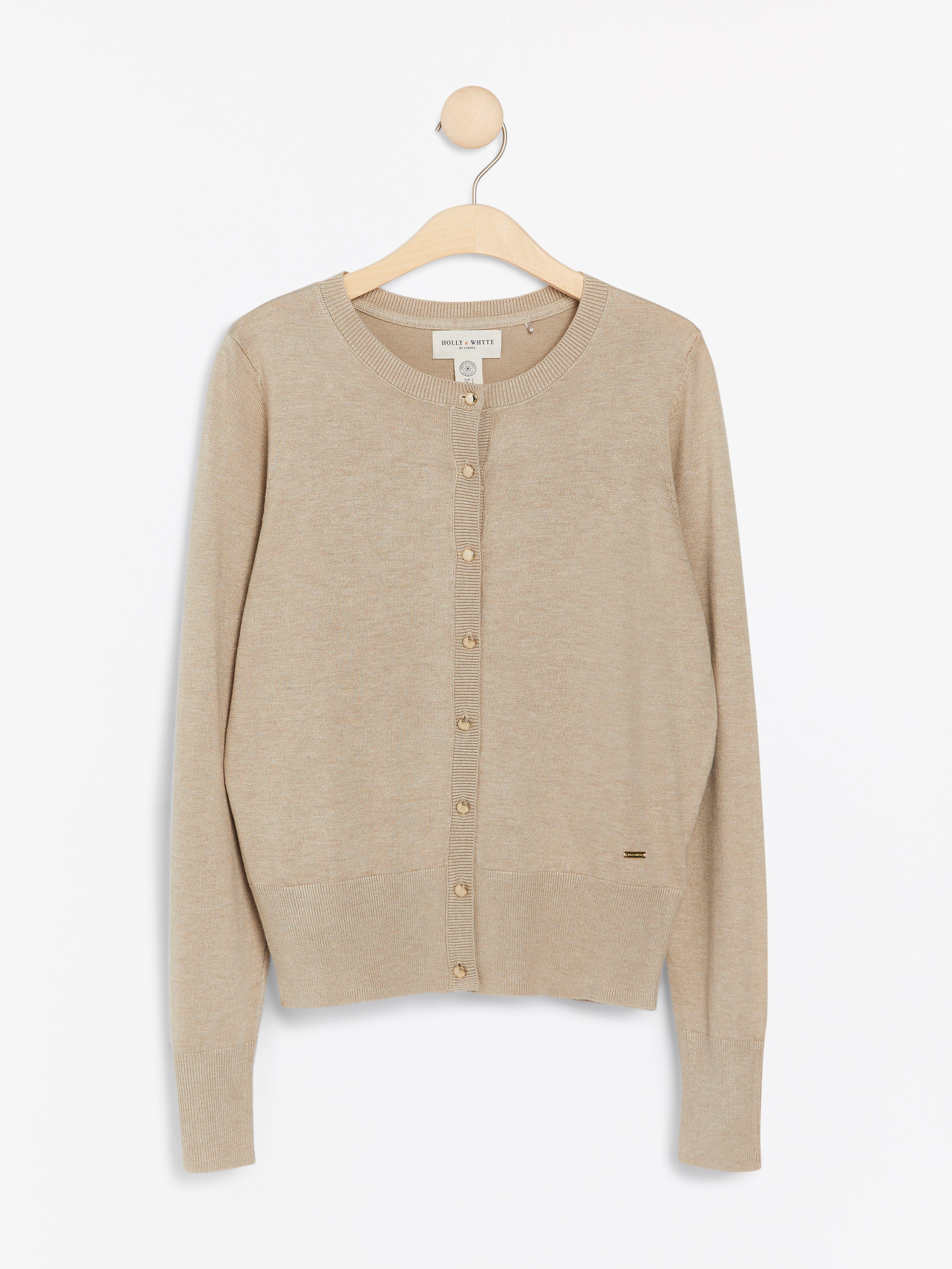 gold fine knit jumper