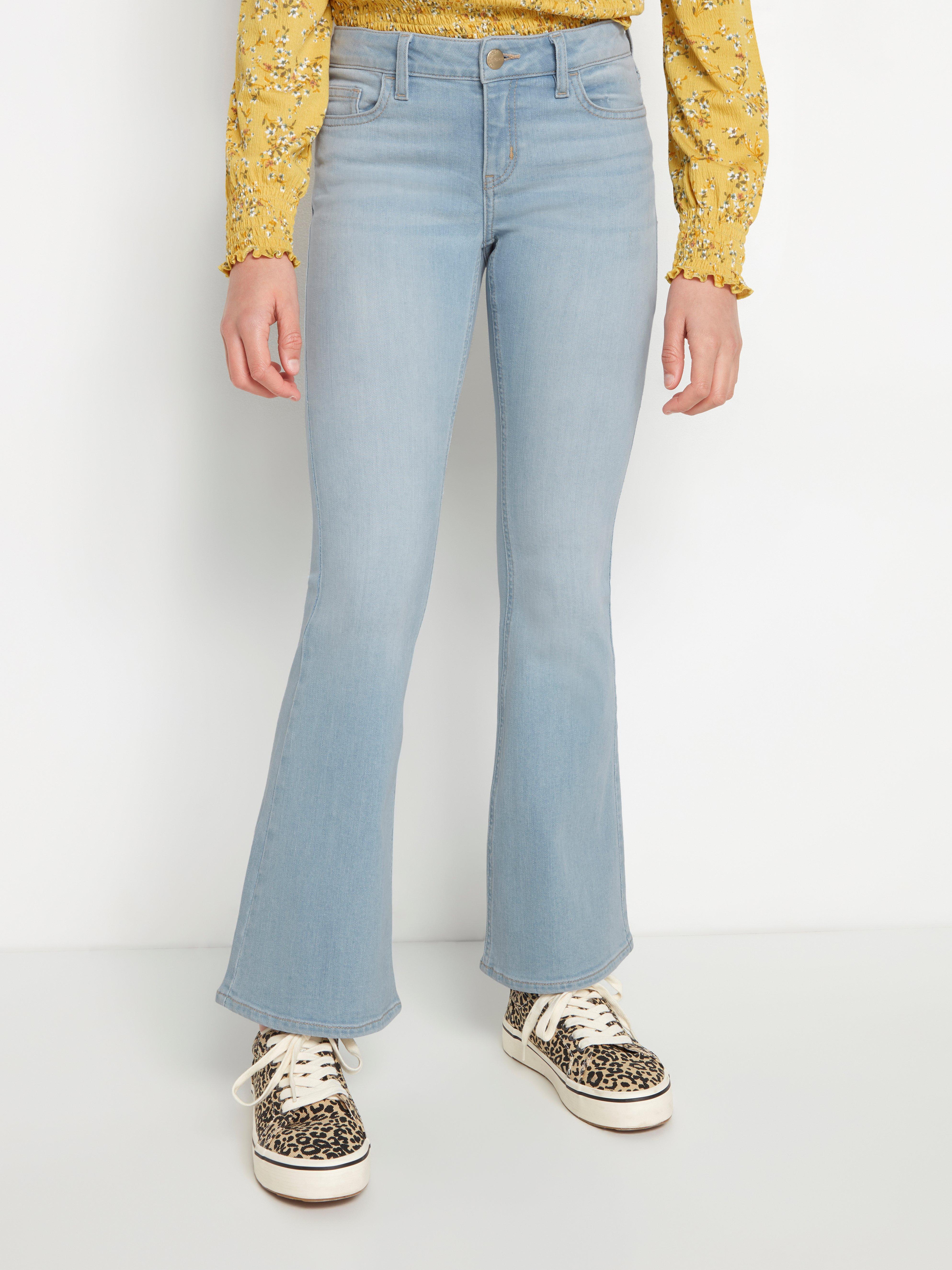 bootcut light blue jeans