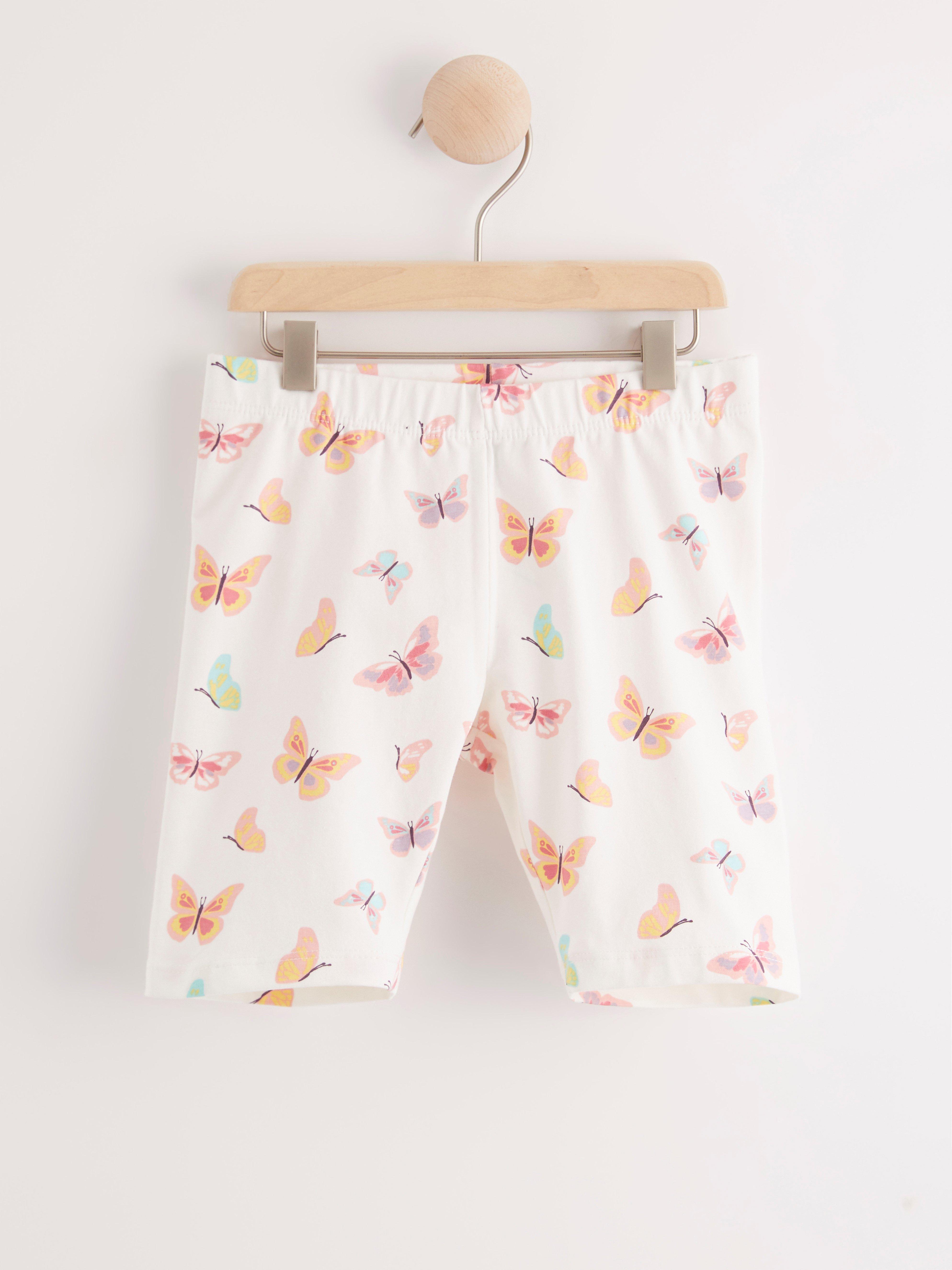 patterned biker shorts