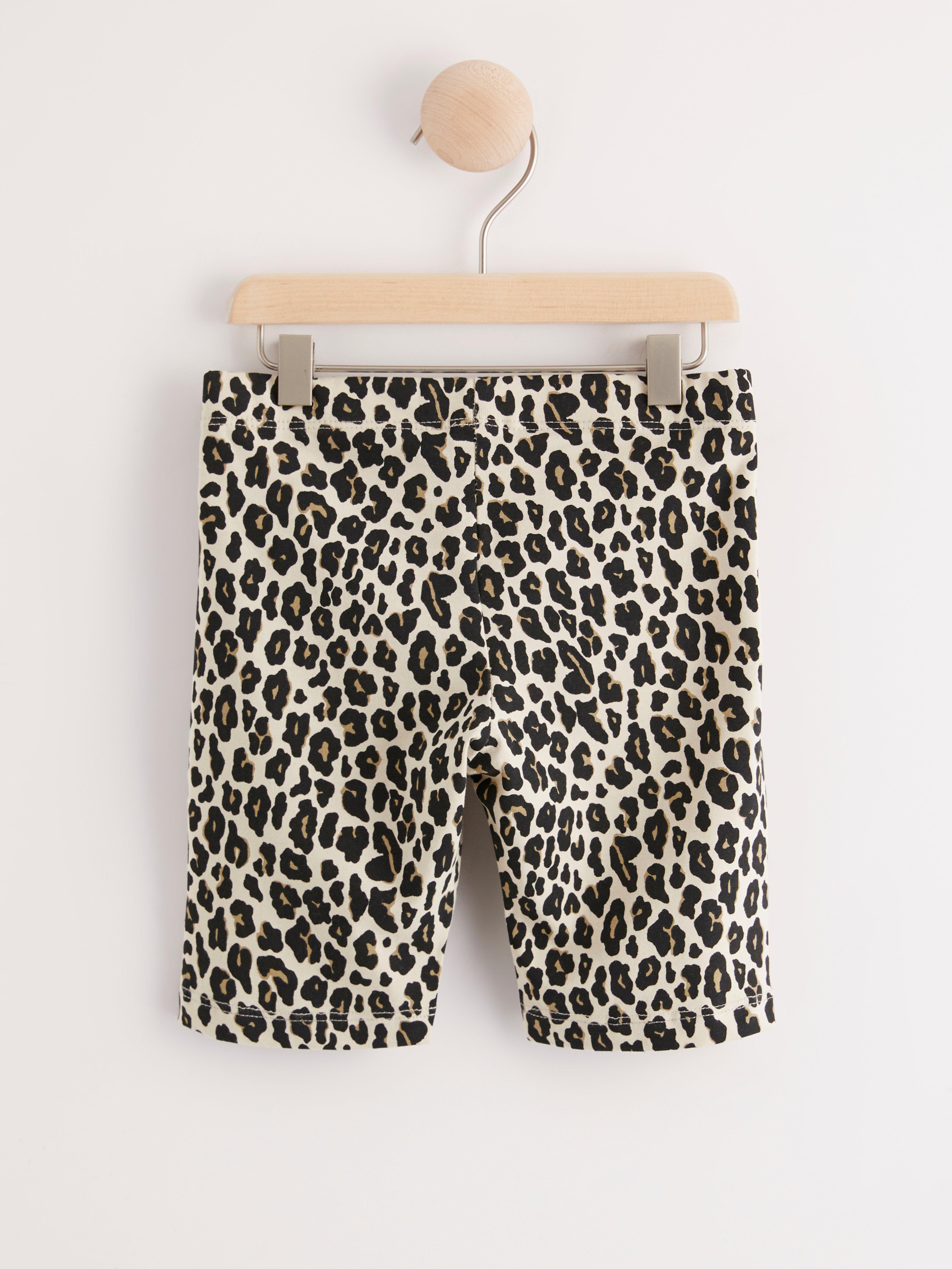 patterned biker shorts