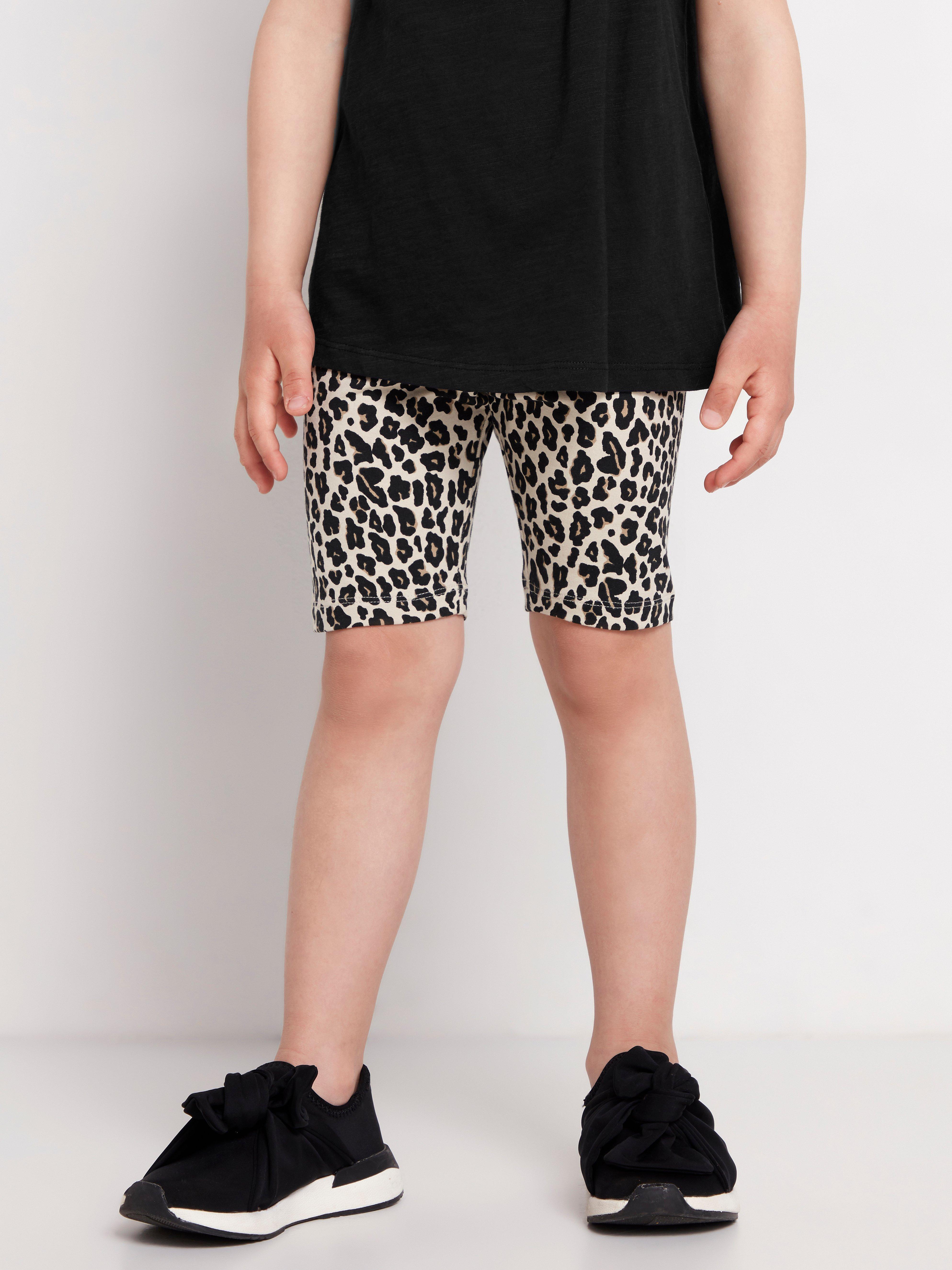 patterned biker shorts