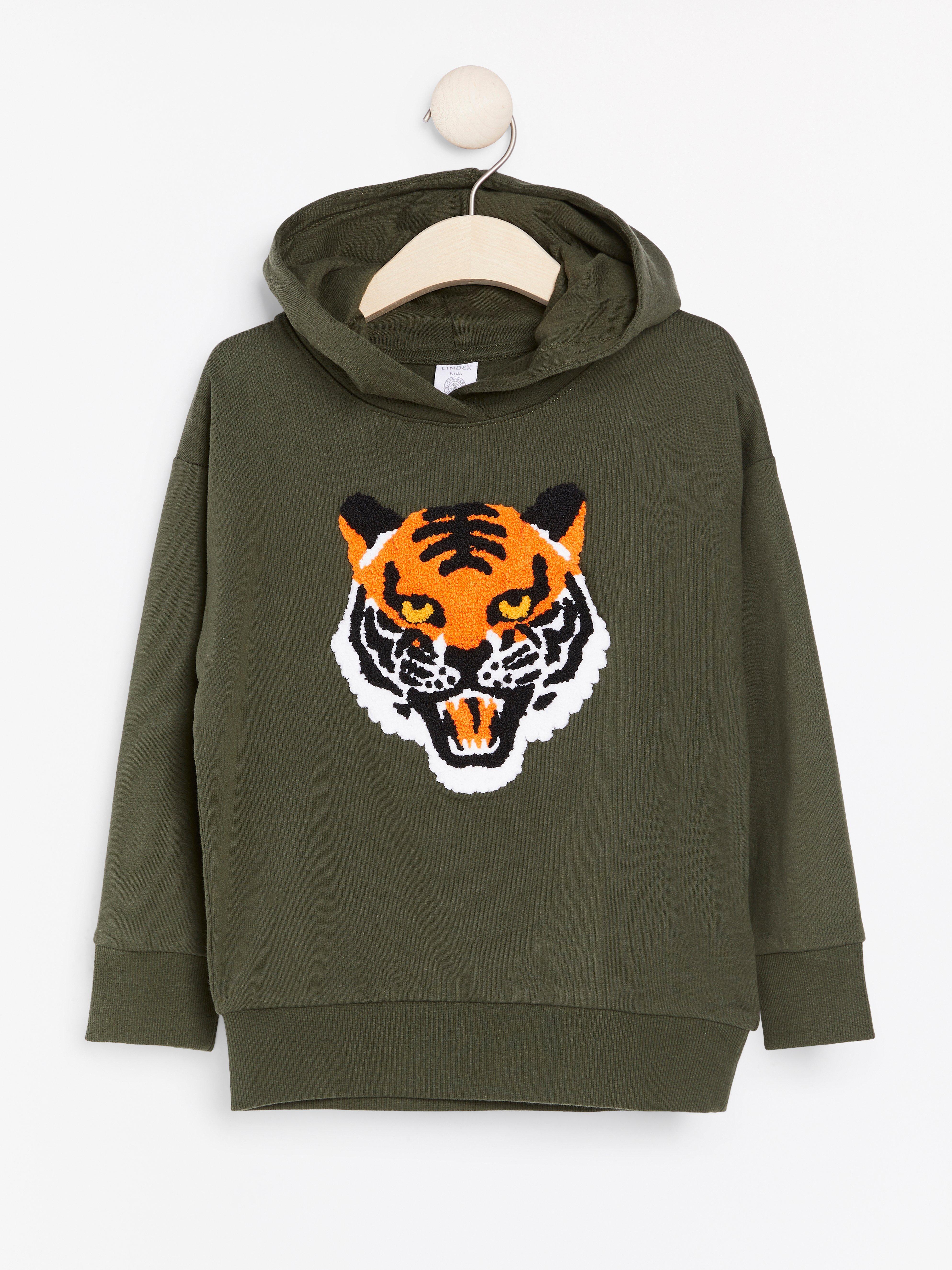 sweatshirt with tiger