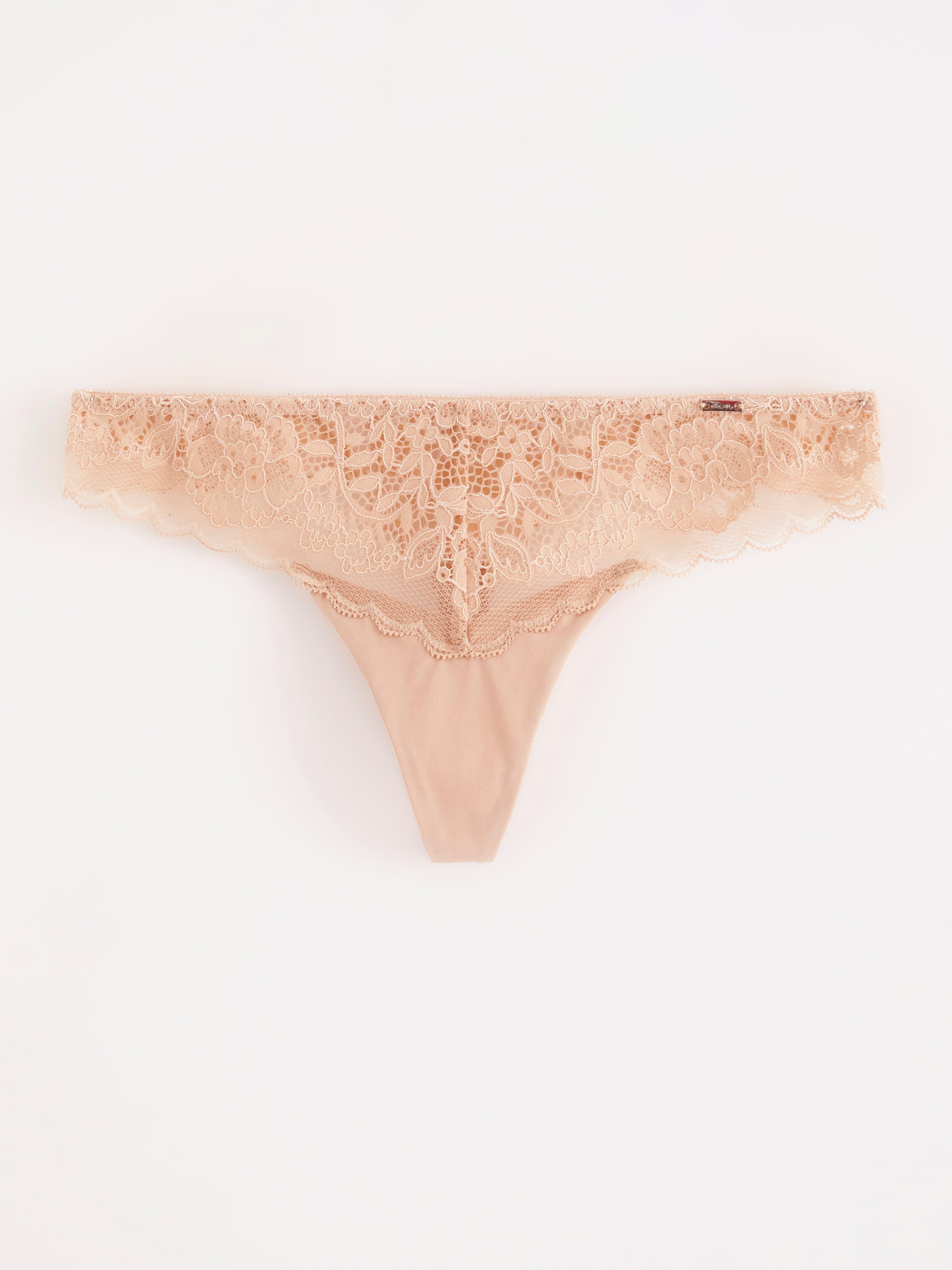 Thong Low - Lingerie - Beige