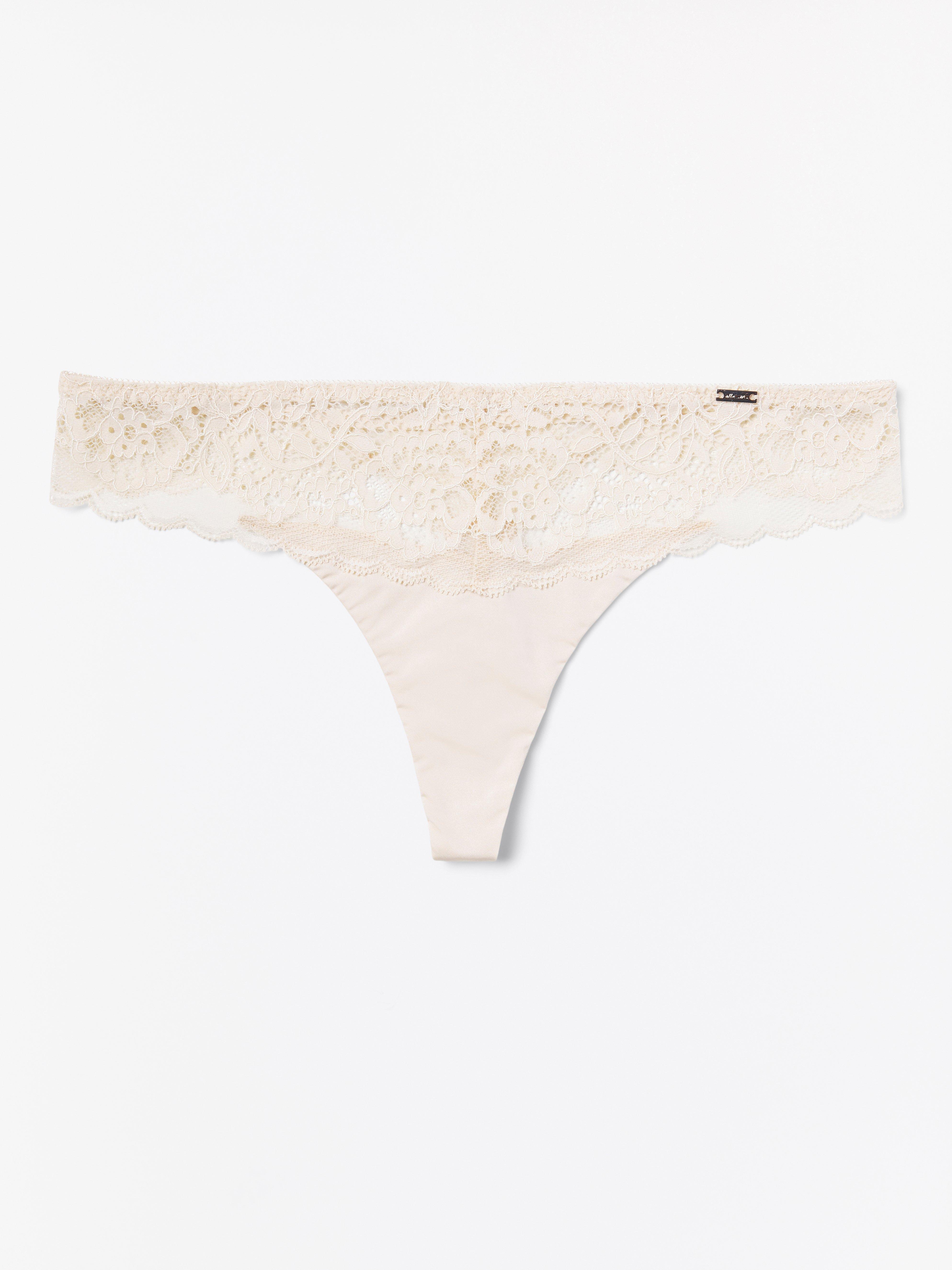 Thong Low - Lingerie - Beige