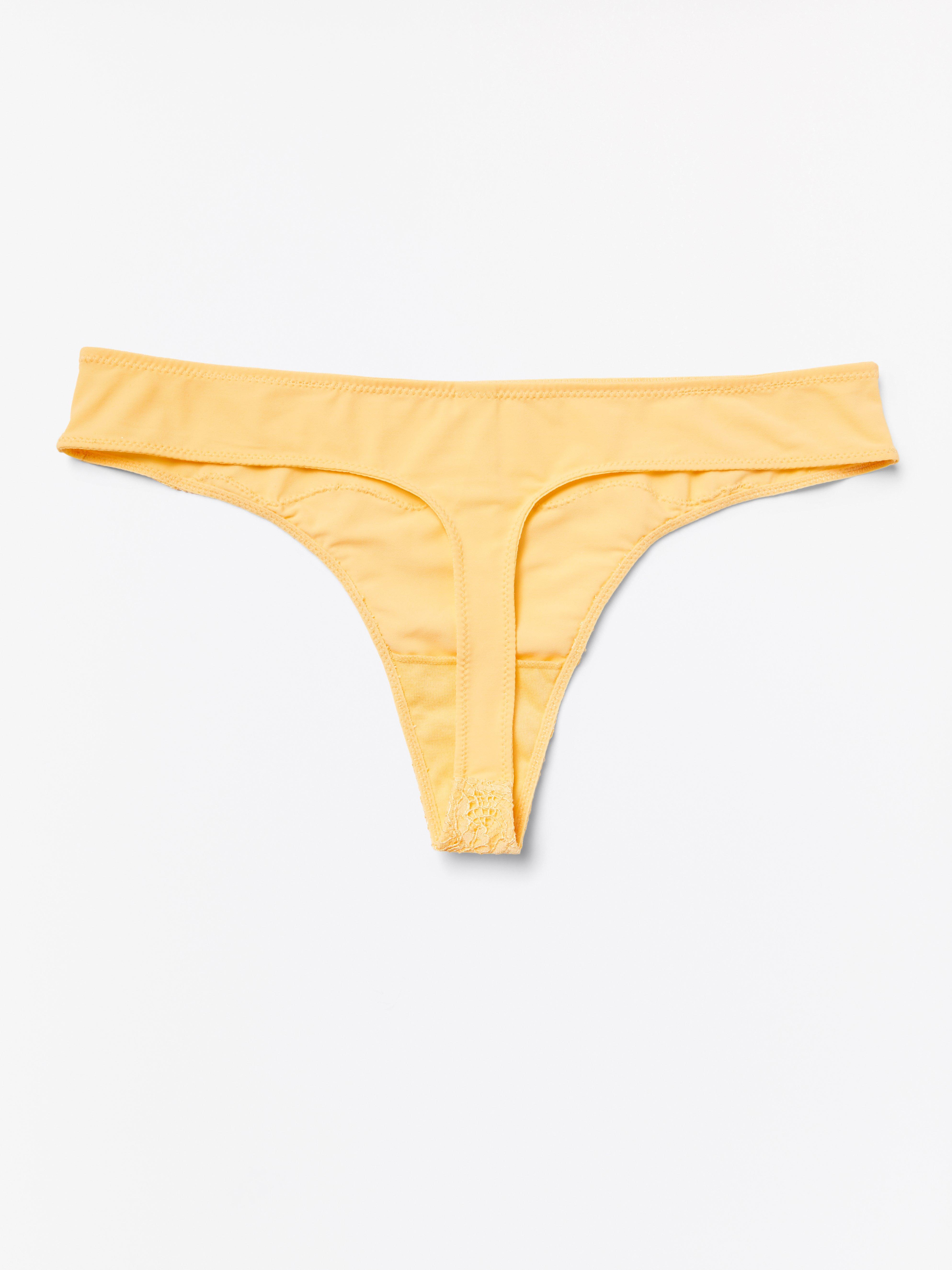 Thong Low - Lingerie - Yellow