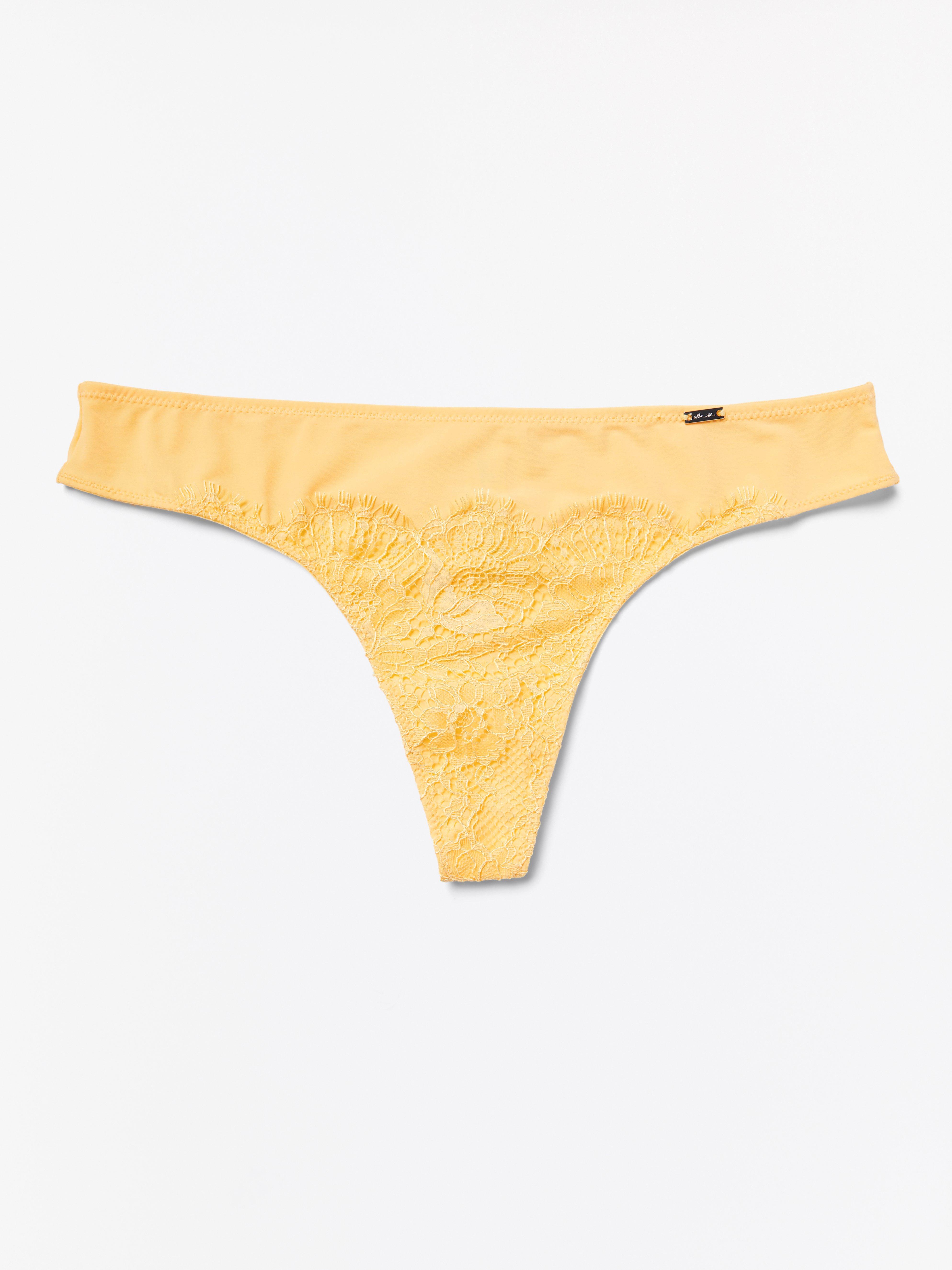 Thong Low - Lingerie - Yellow