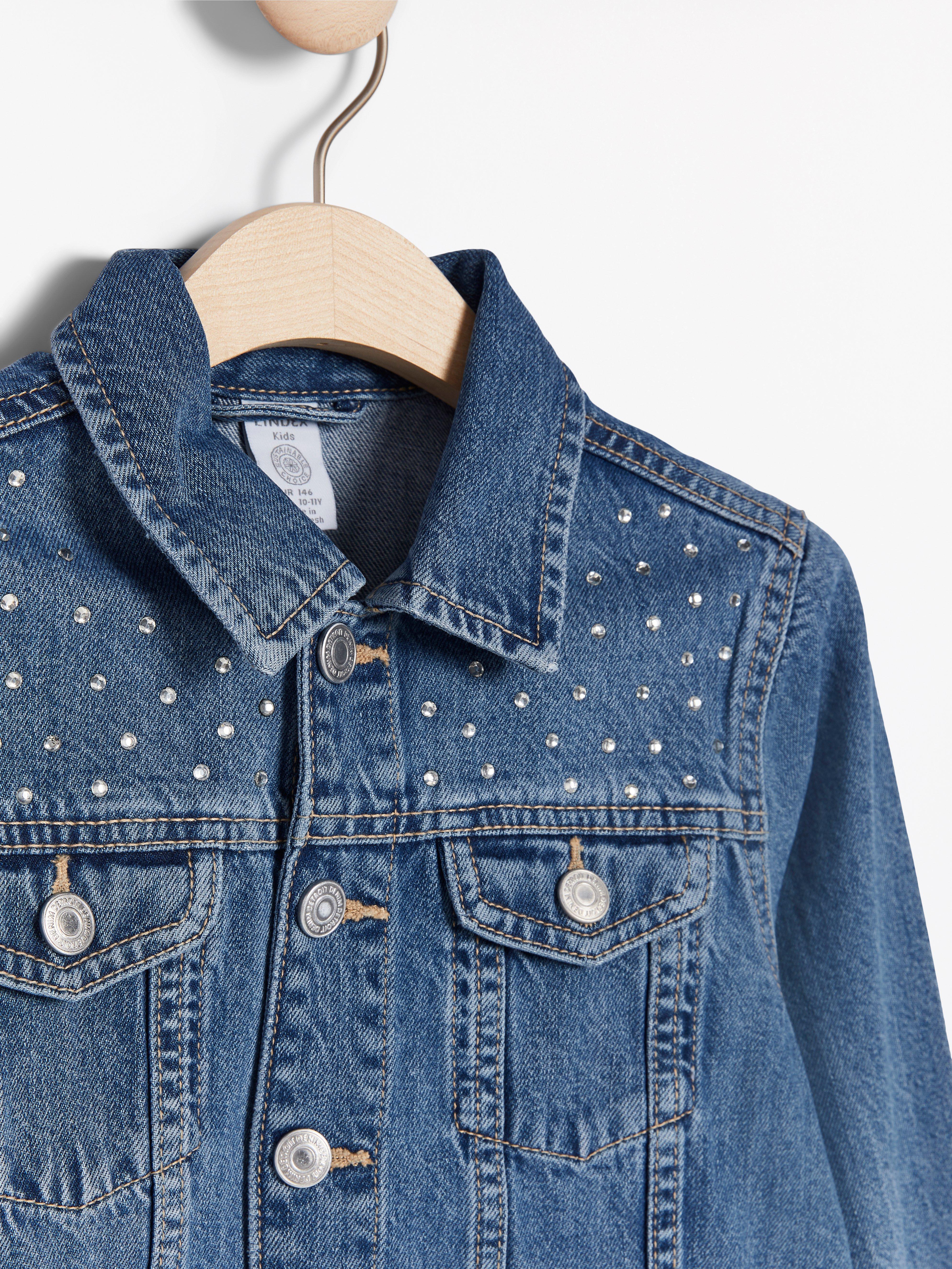denim jacket with stones