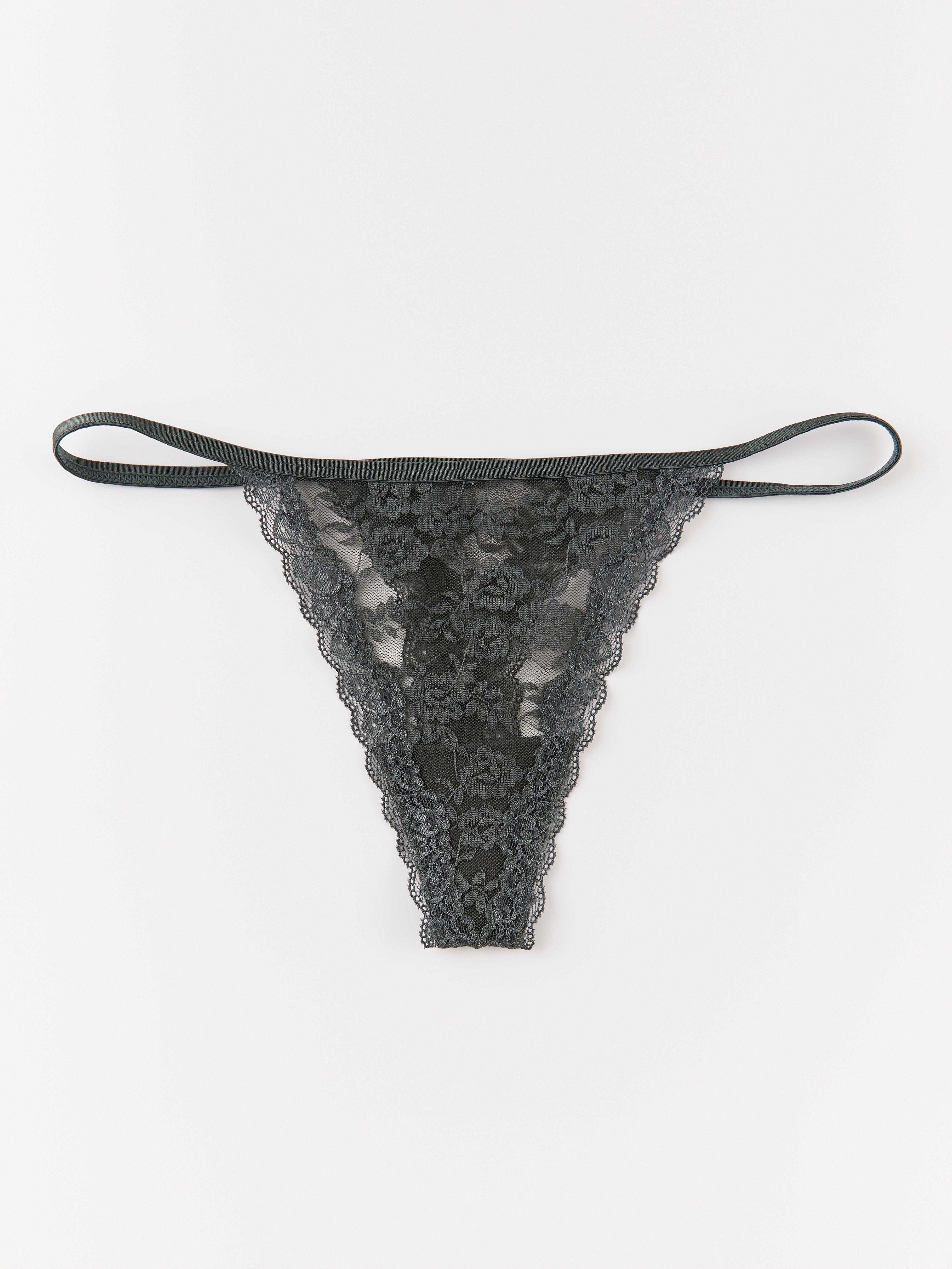 Stringtrosa låg - Underkläder - Grön