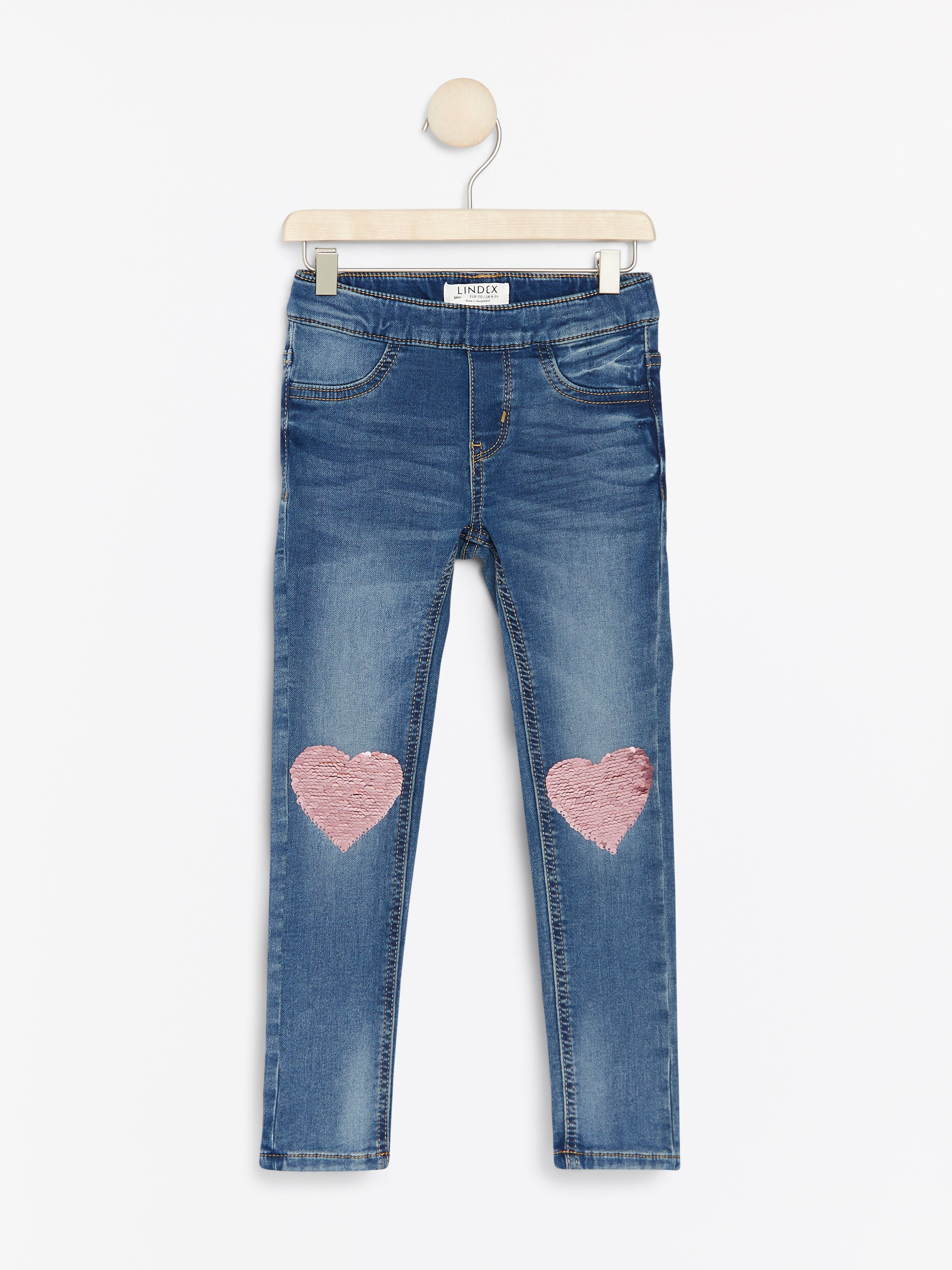 Jeggings - Barn - Blå