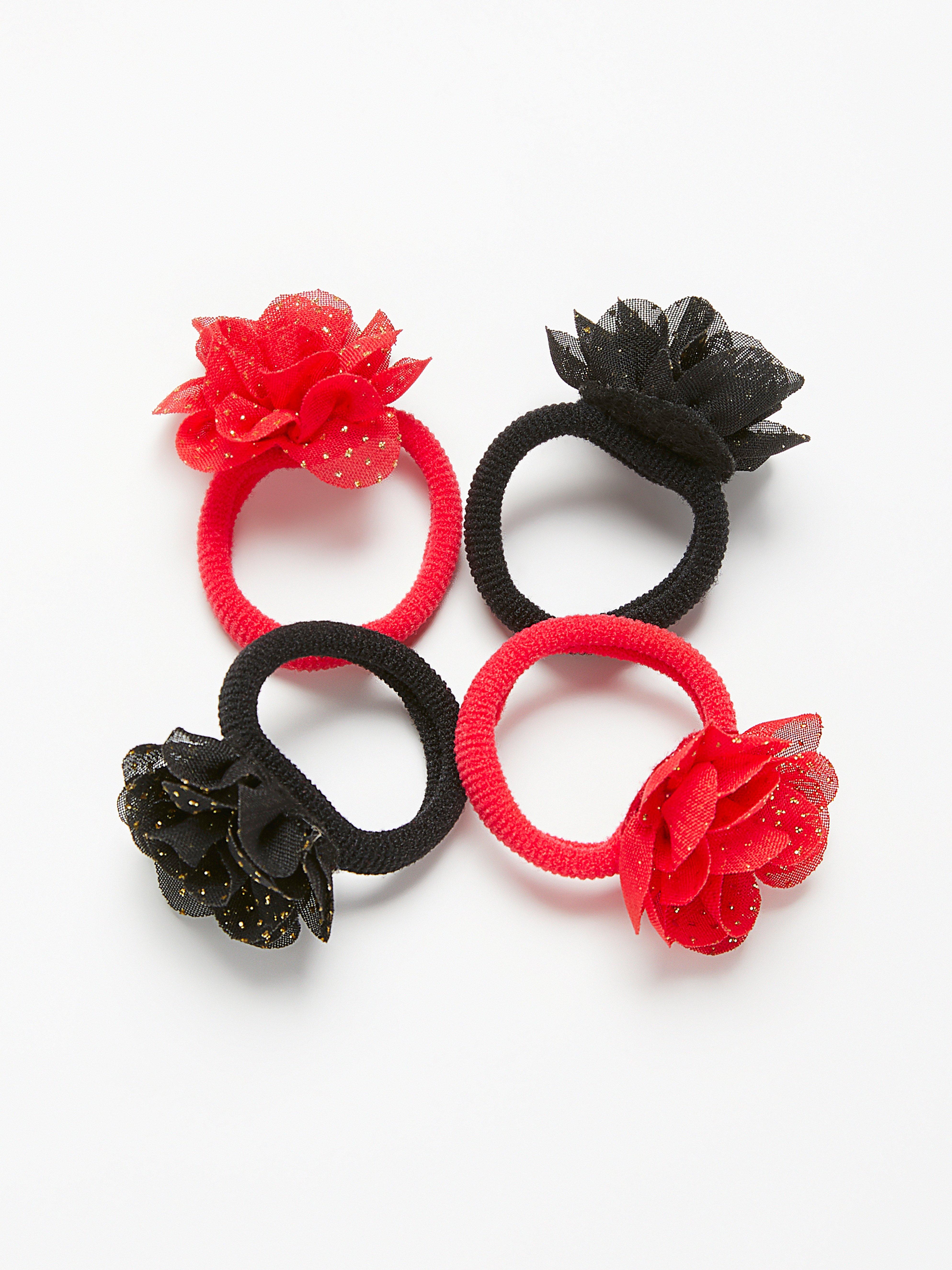 Hair Elastics - Kids Wear - Red