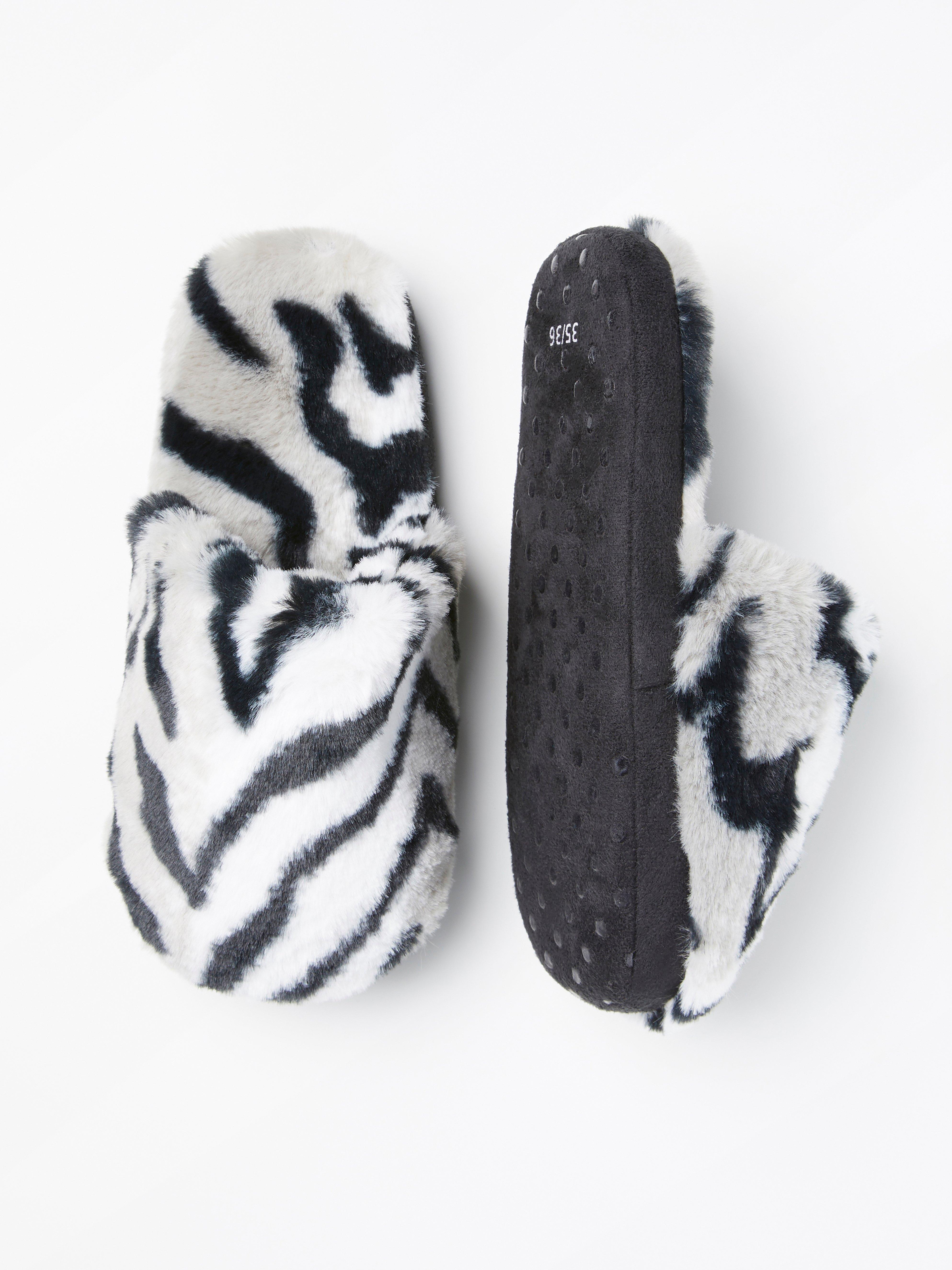 zebra slippers