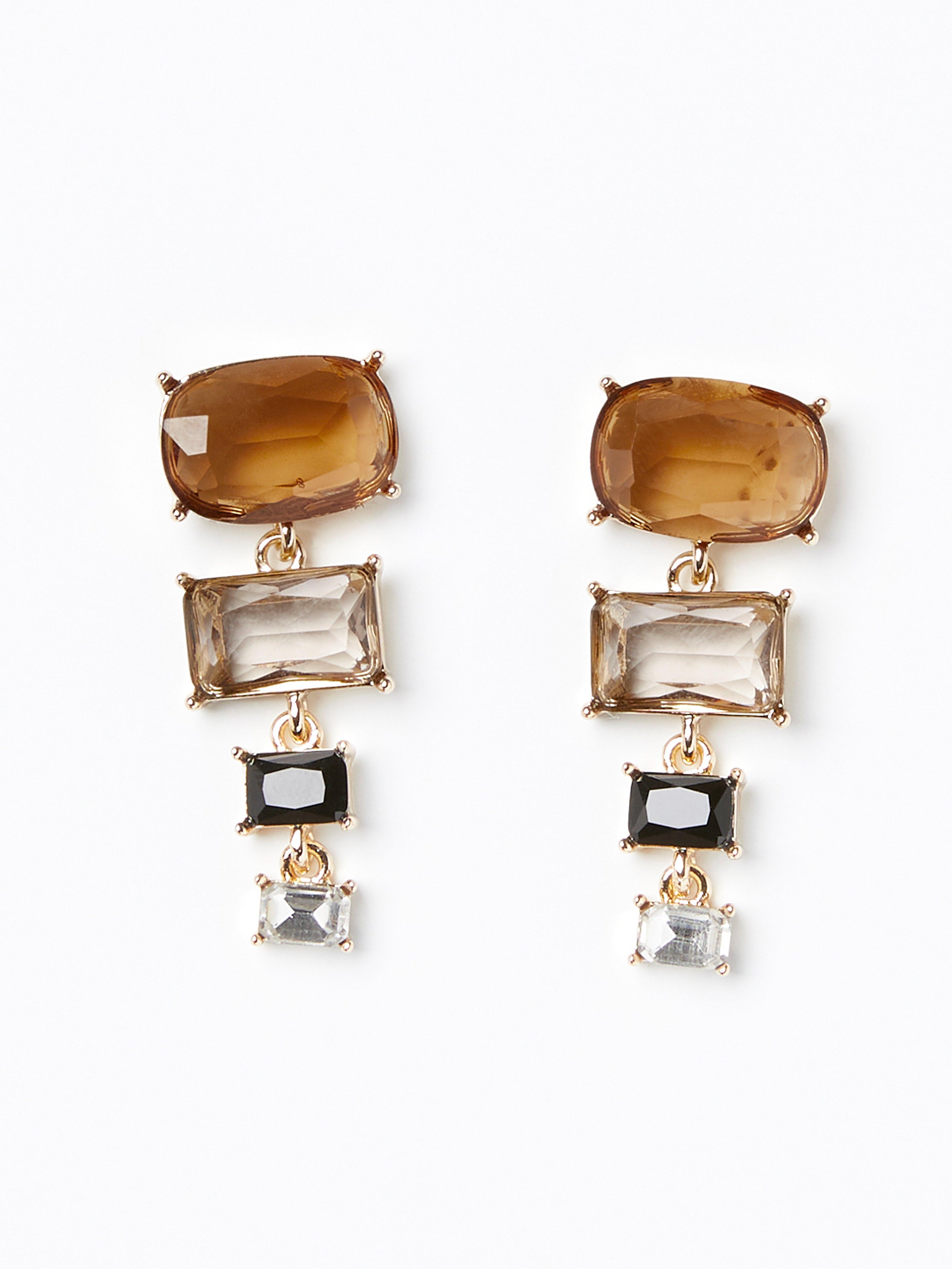 Øredobber - Dame - Brun