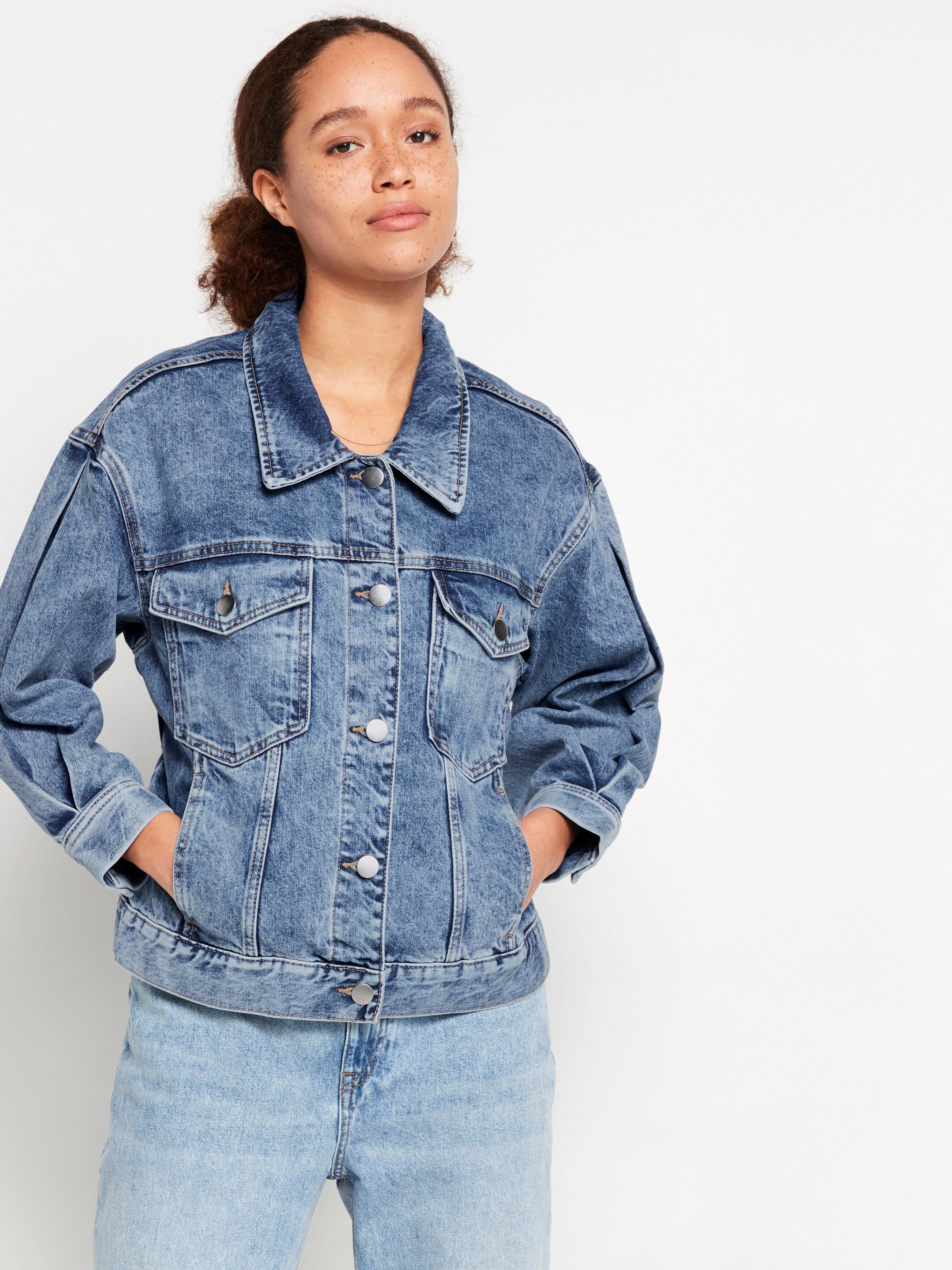 denim jacket and trousers