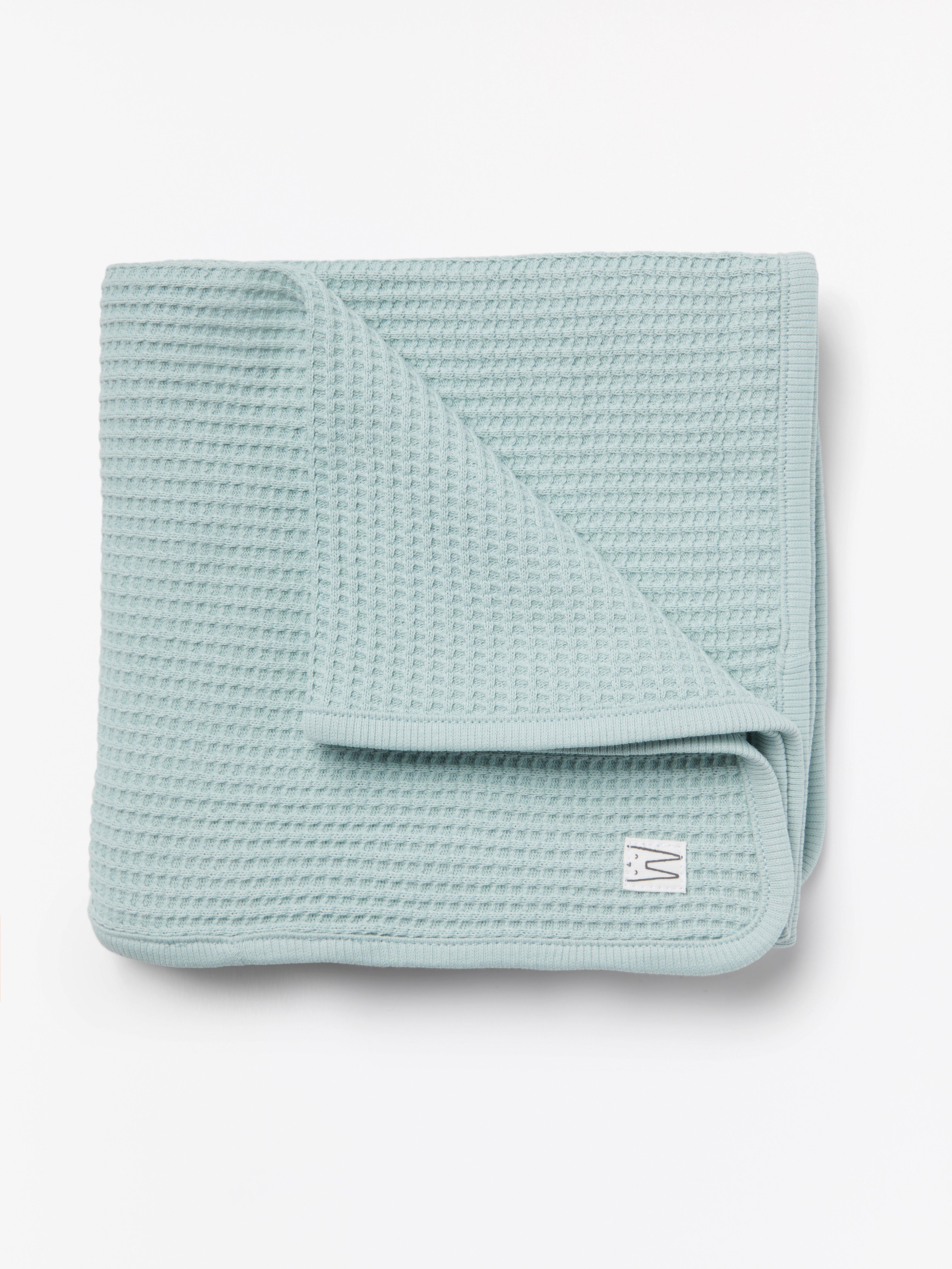 aqua baby blanket