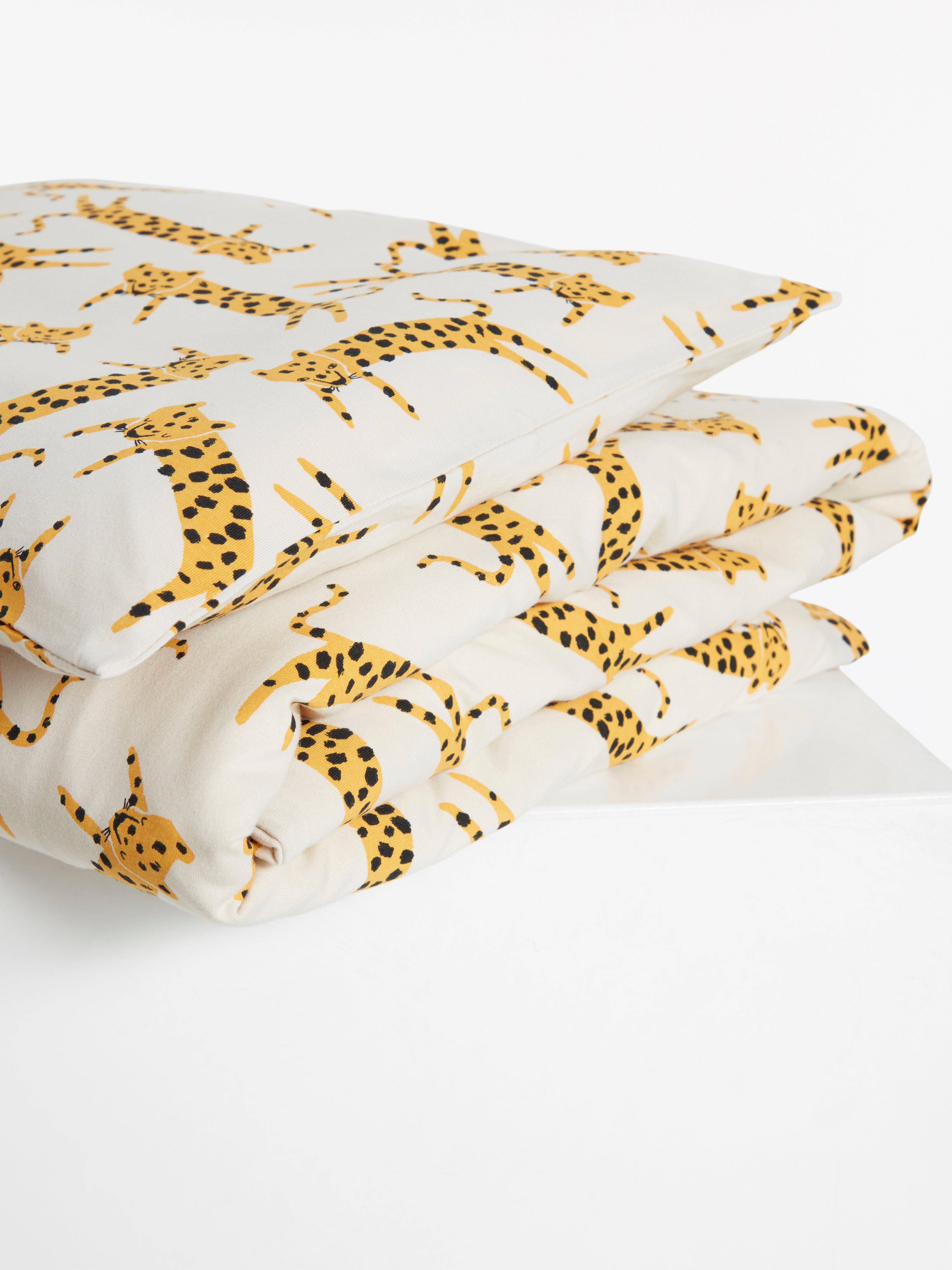 Baby Duvet Cover Set In Jersey With Leopard Pattern Lindex Europe