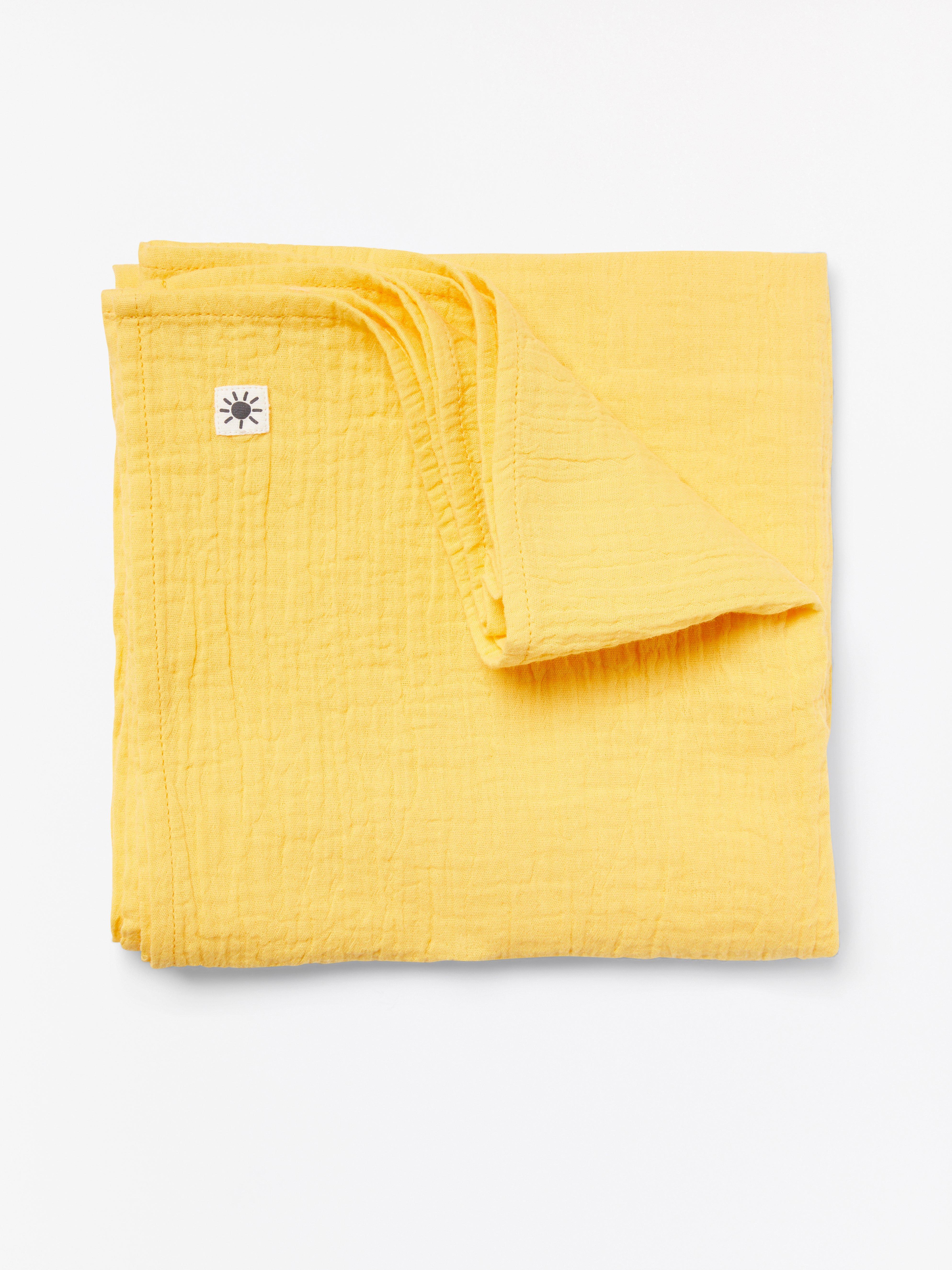 Yellow Woven Baby Blanket Lindex Europe