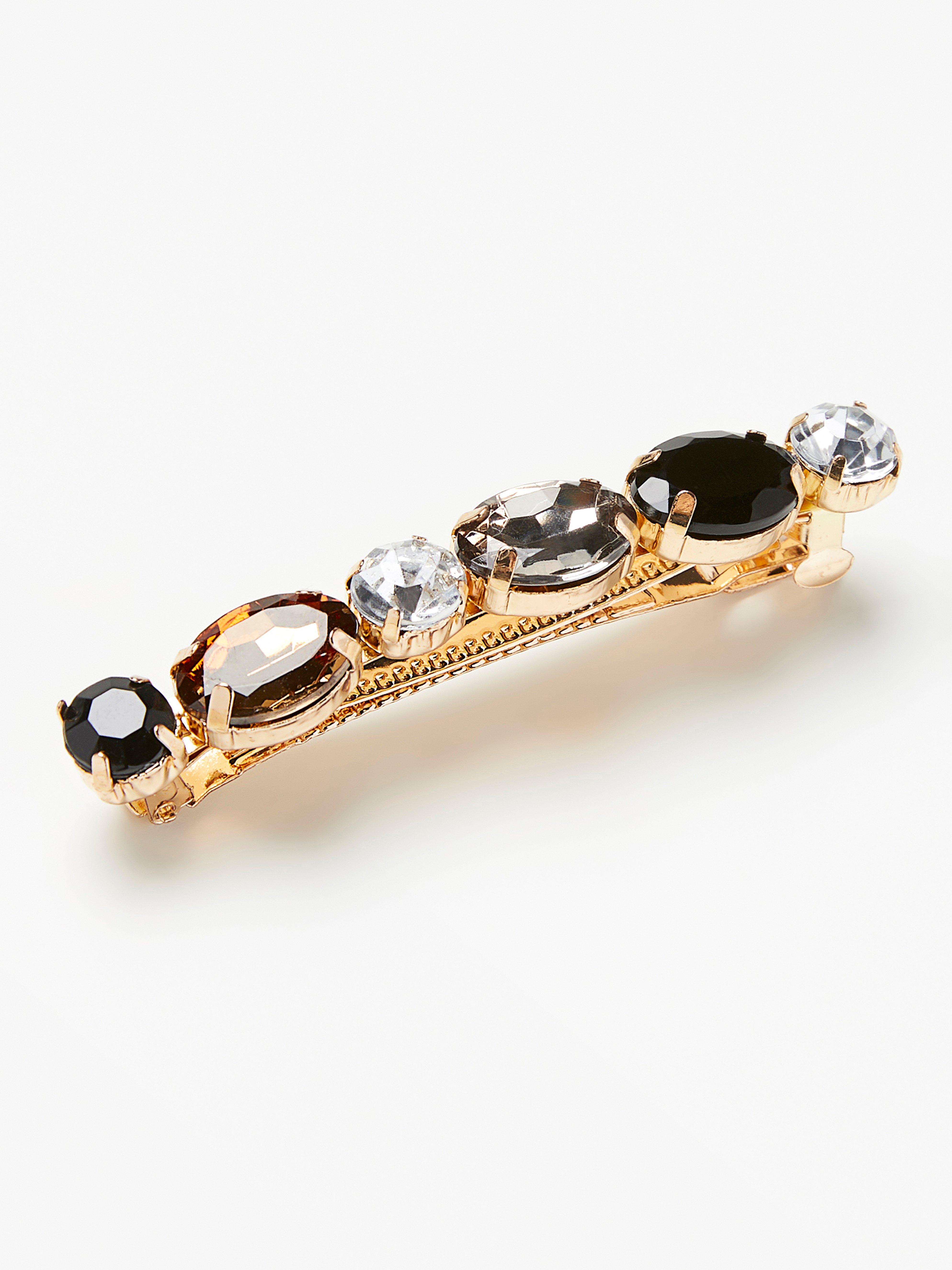 Hair clip with stones