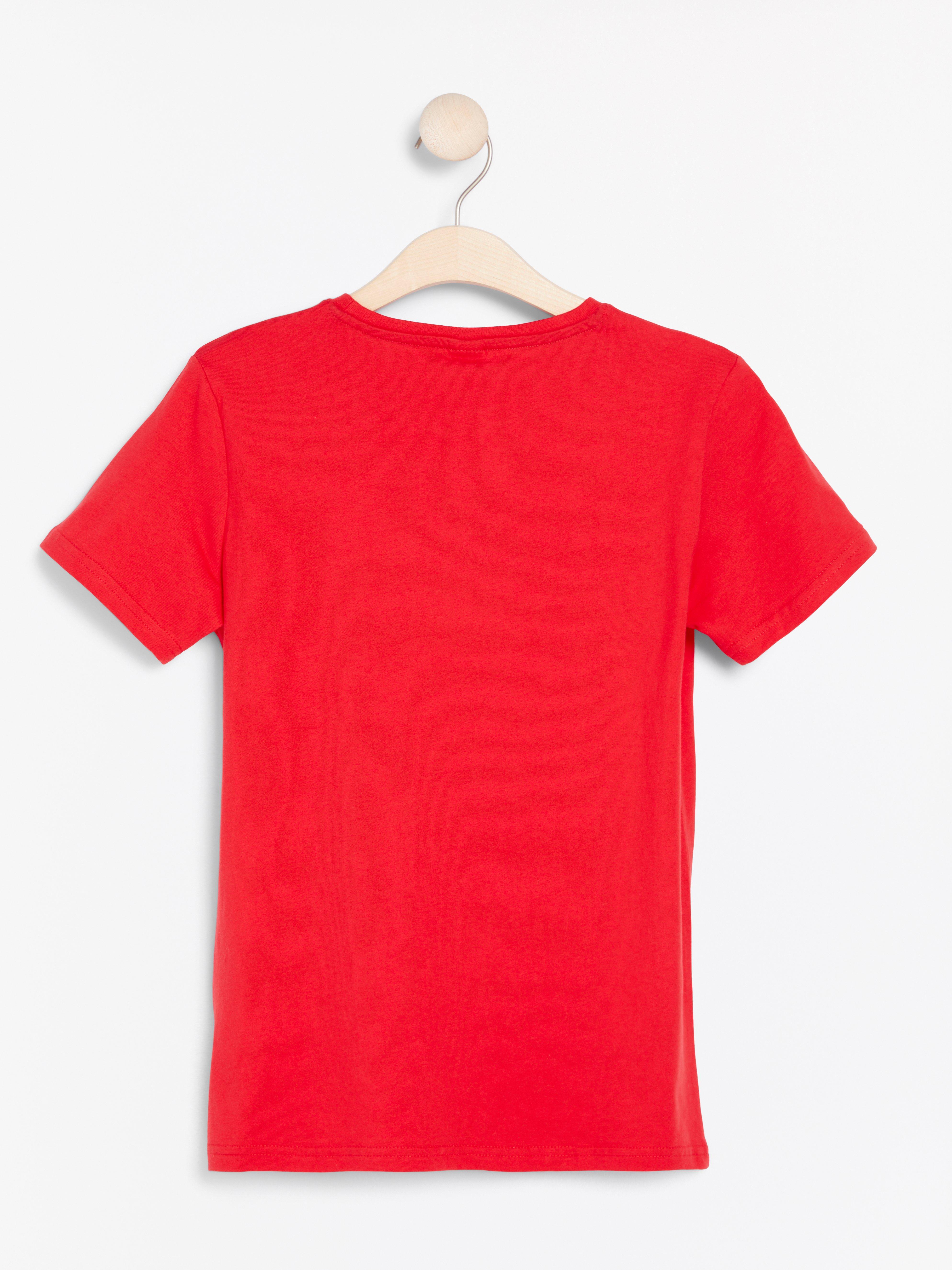 T-shirt - Barn - Röd