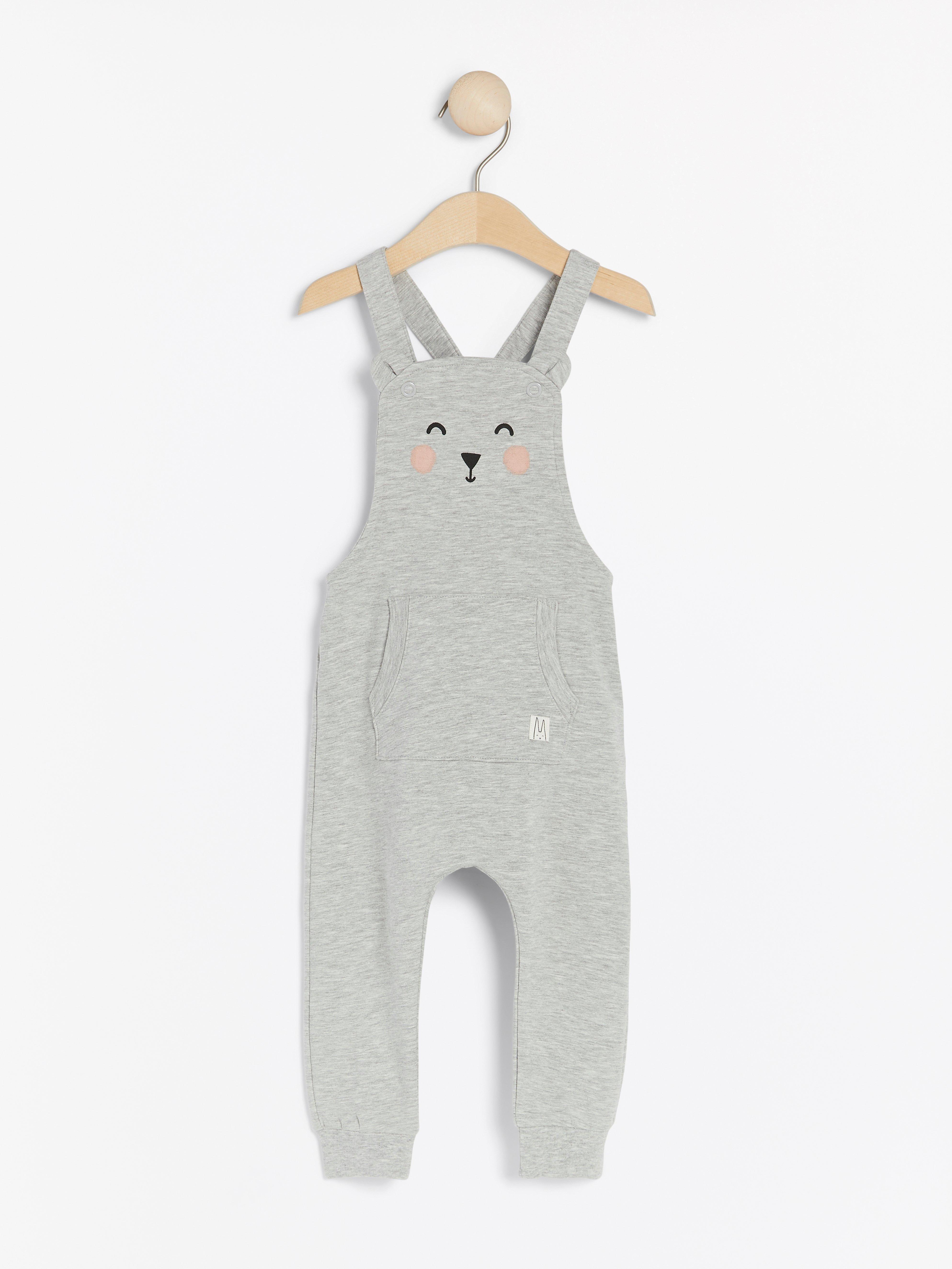 Bib Trousers - Kids Wear - Grey