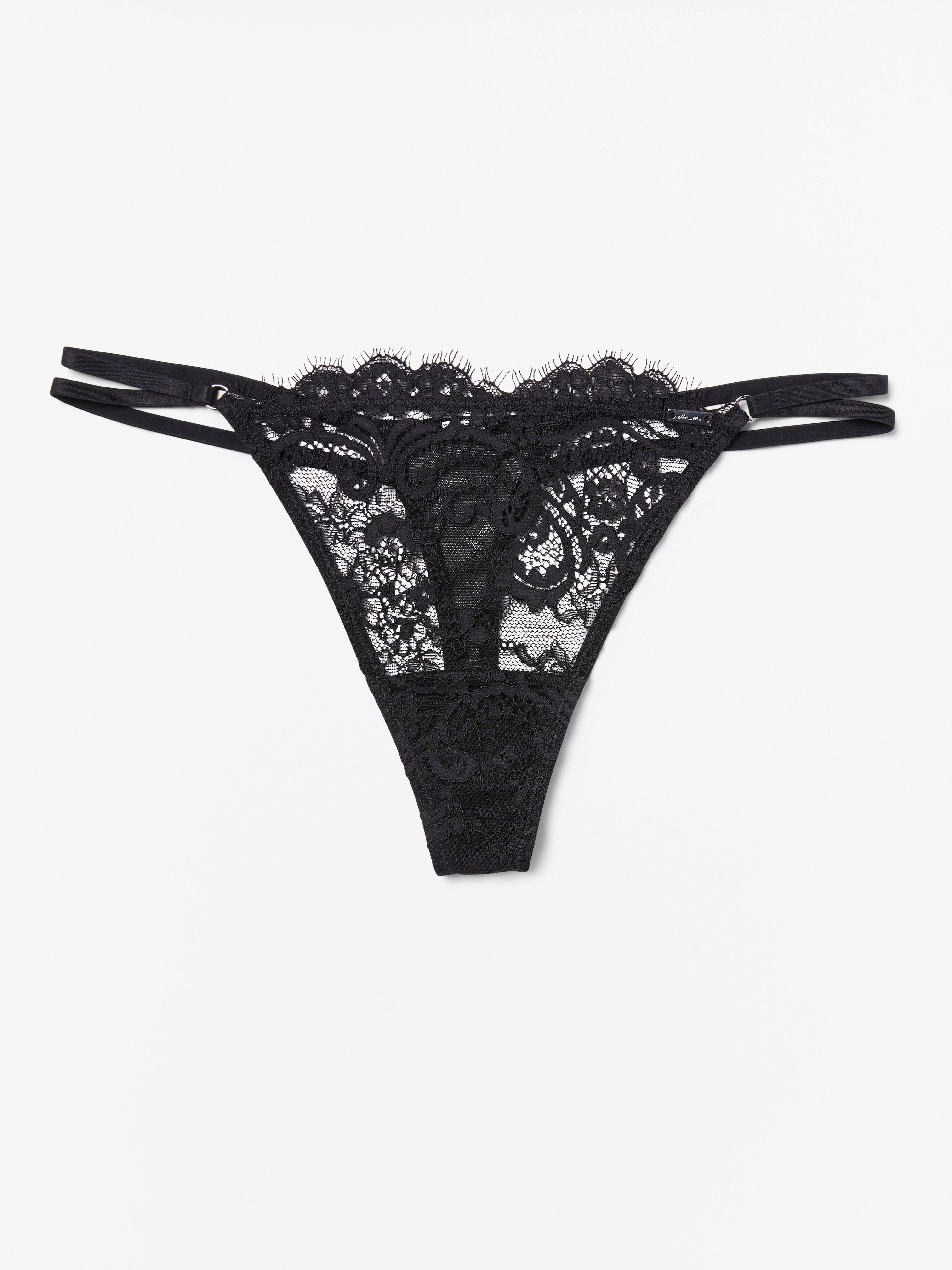 Thong Low - Lingerie - Black