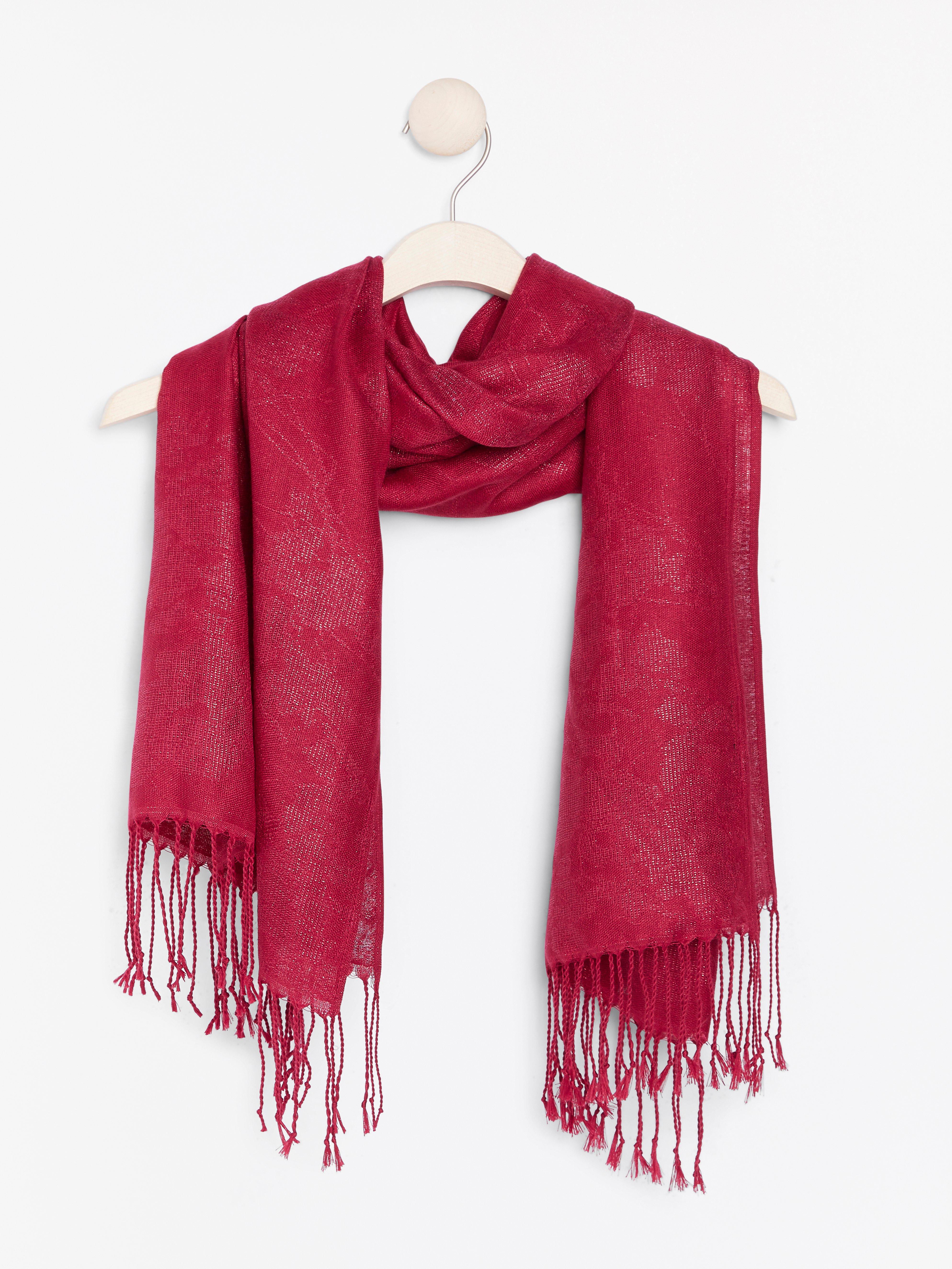 Scarf - Dam - Röd