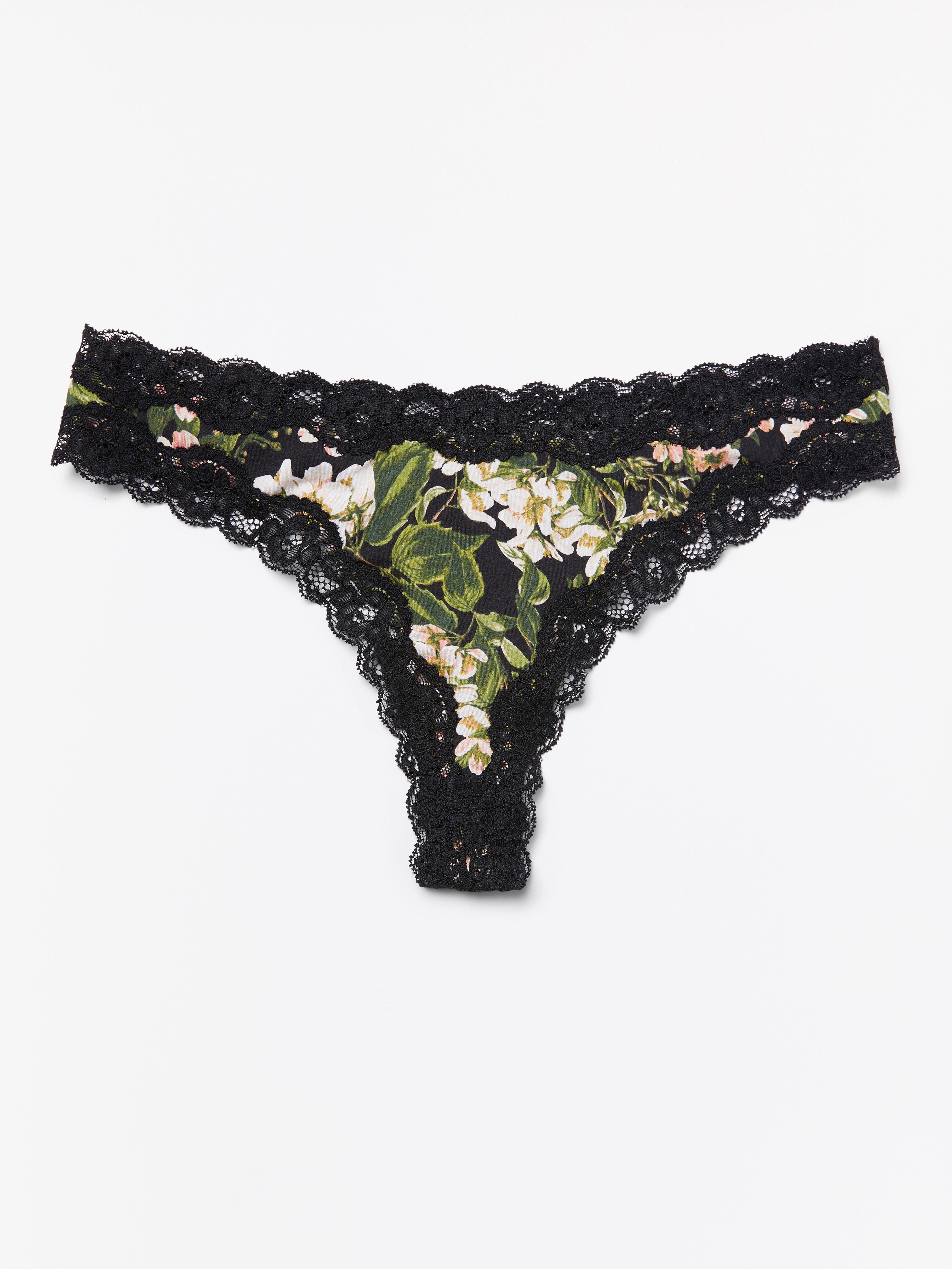 Thong Low - Lingerie - Black