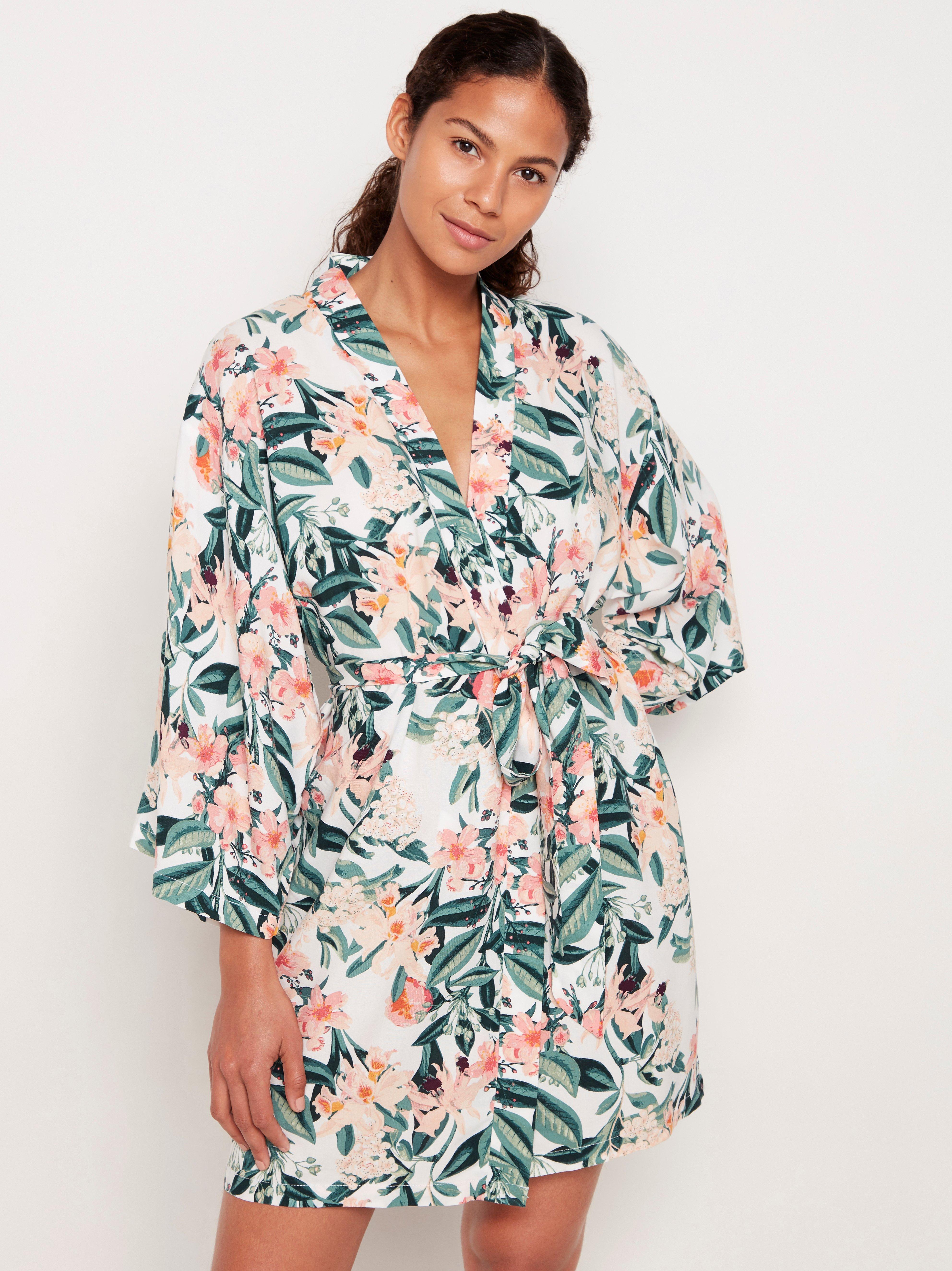 floral kimono dress