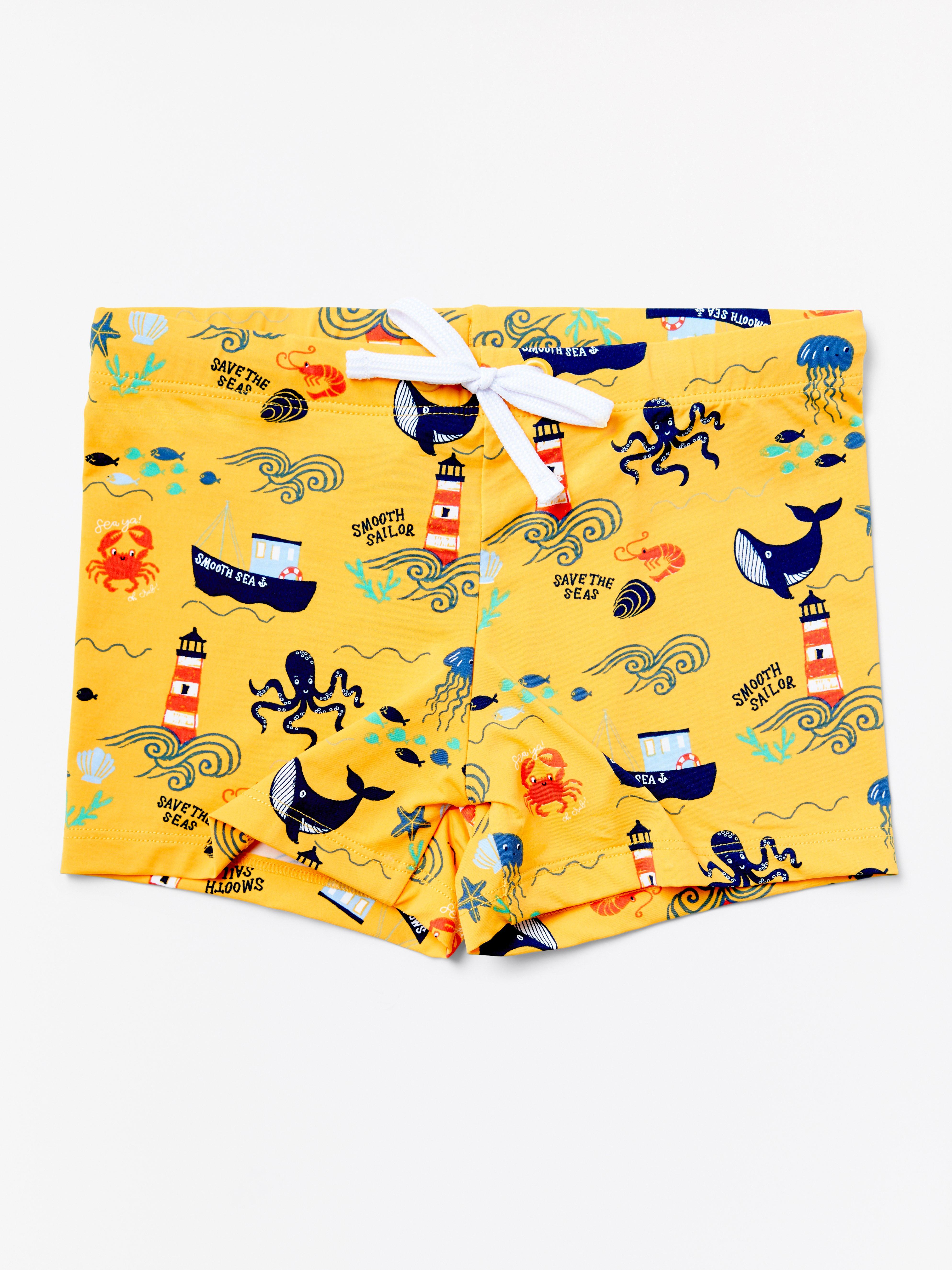 Swim Trunks - Kids Wear - Yellow