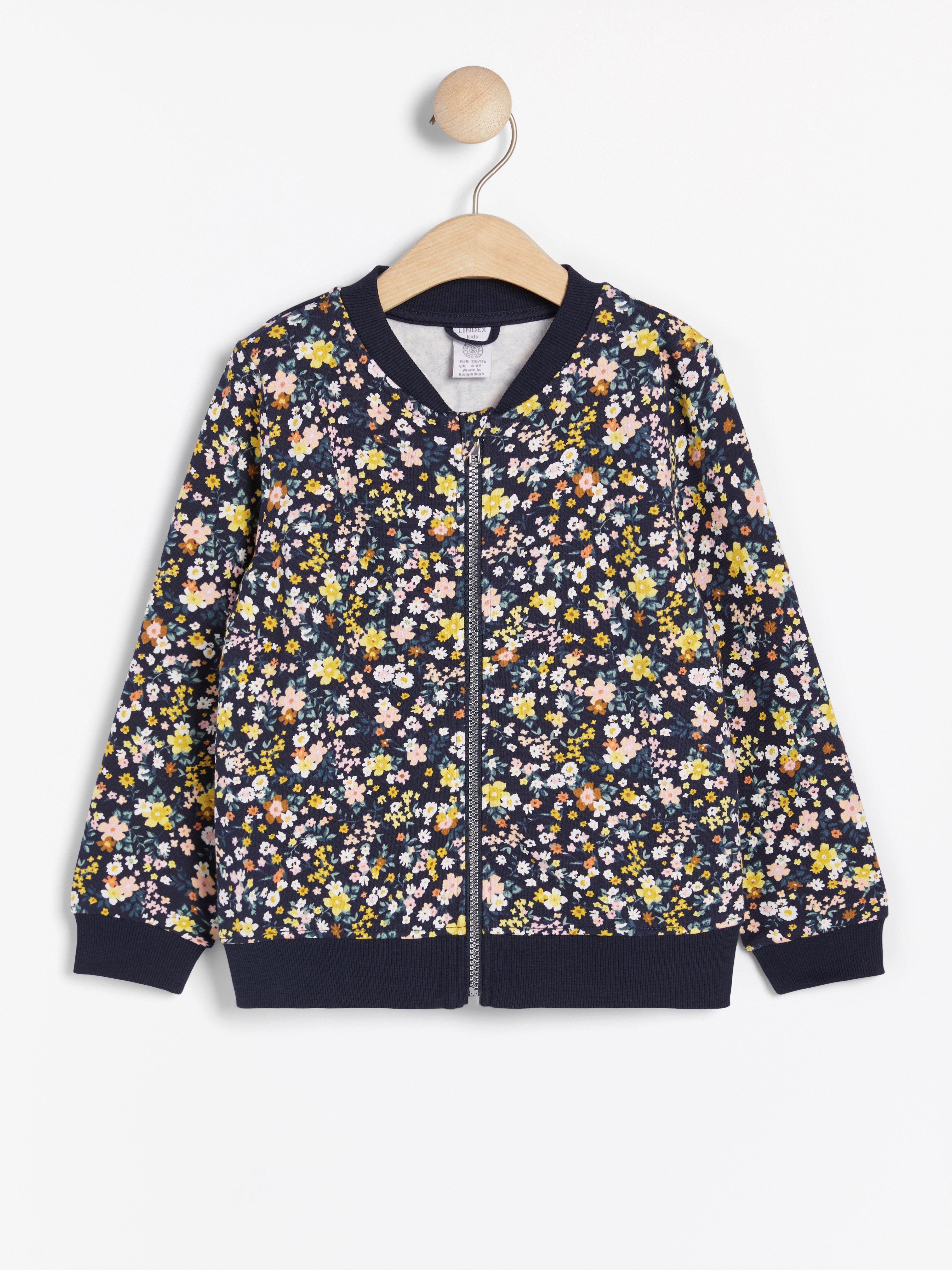 Soft Bomber Jacket With Floral Pattern Lindex Europe