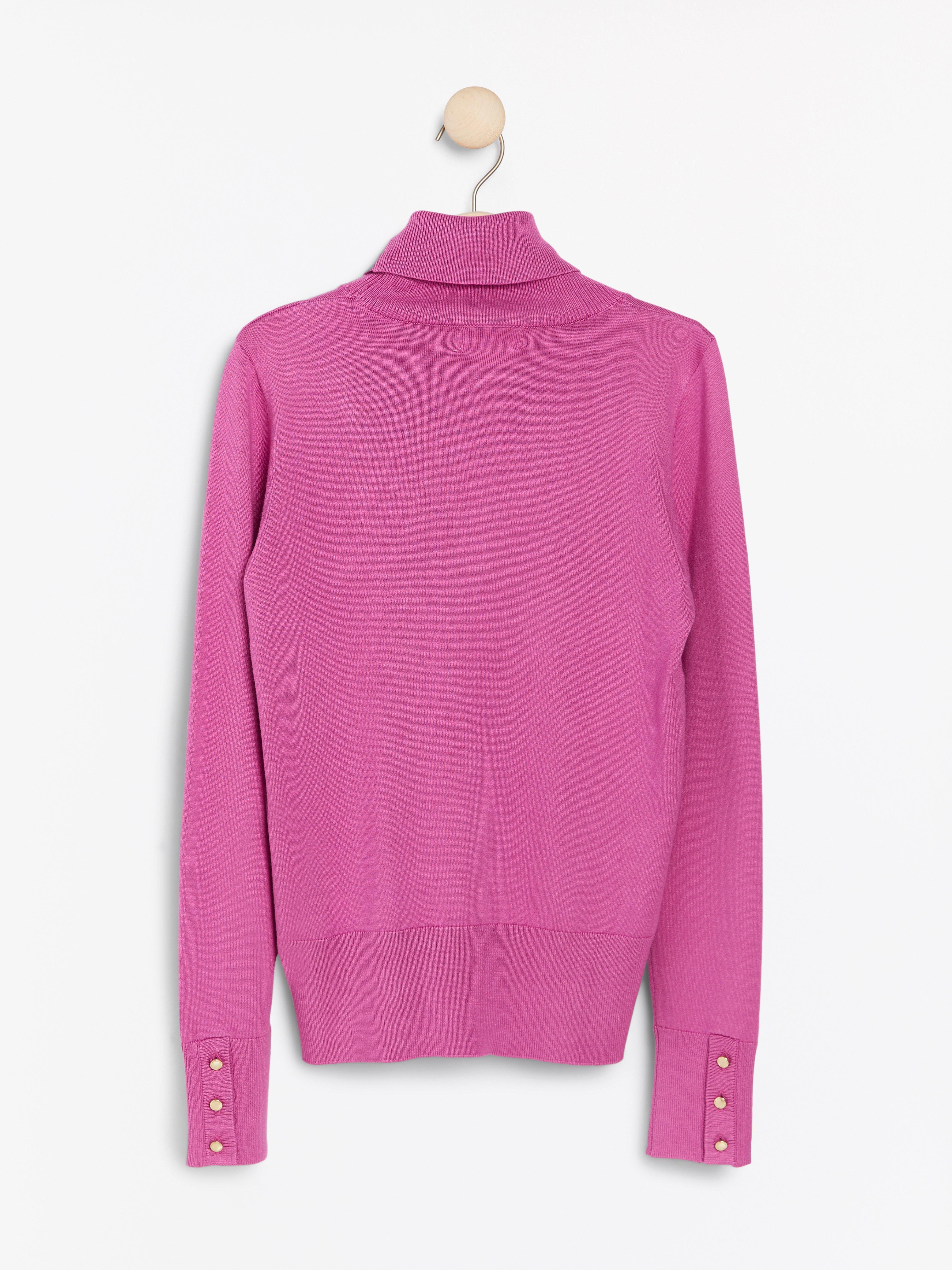 Turtle Neck Sweater - Womens Wear - Pink